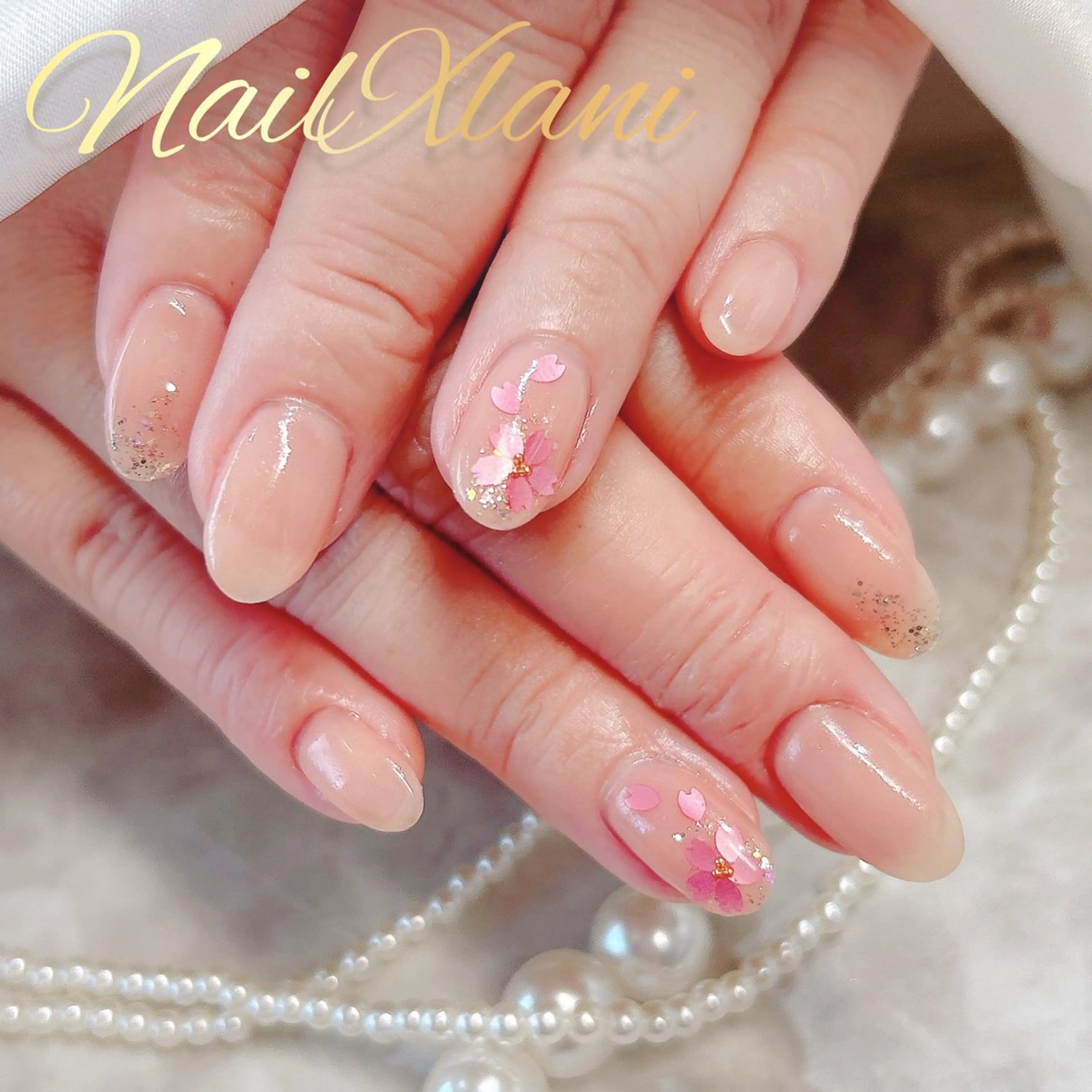 ネイル フットネイル ジェルネイル マグネットネイル パラジェル Nail×Lani 深爪矯正対応◎のネイルデザイン