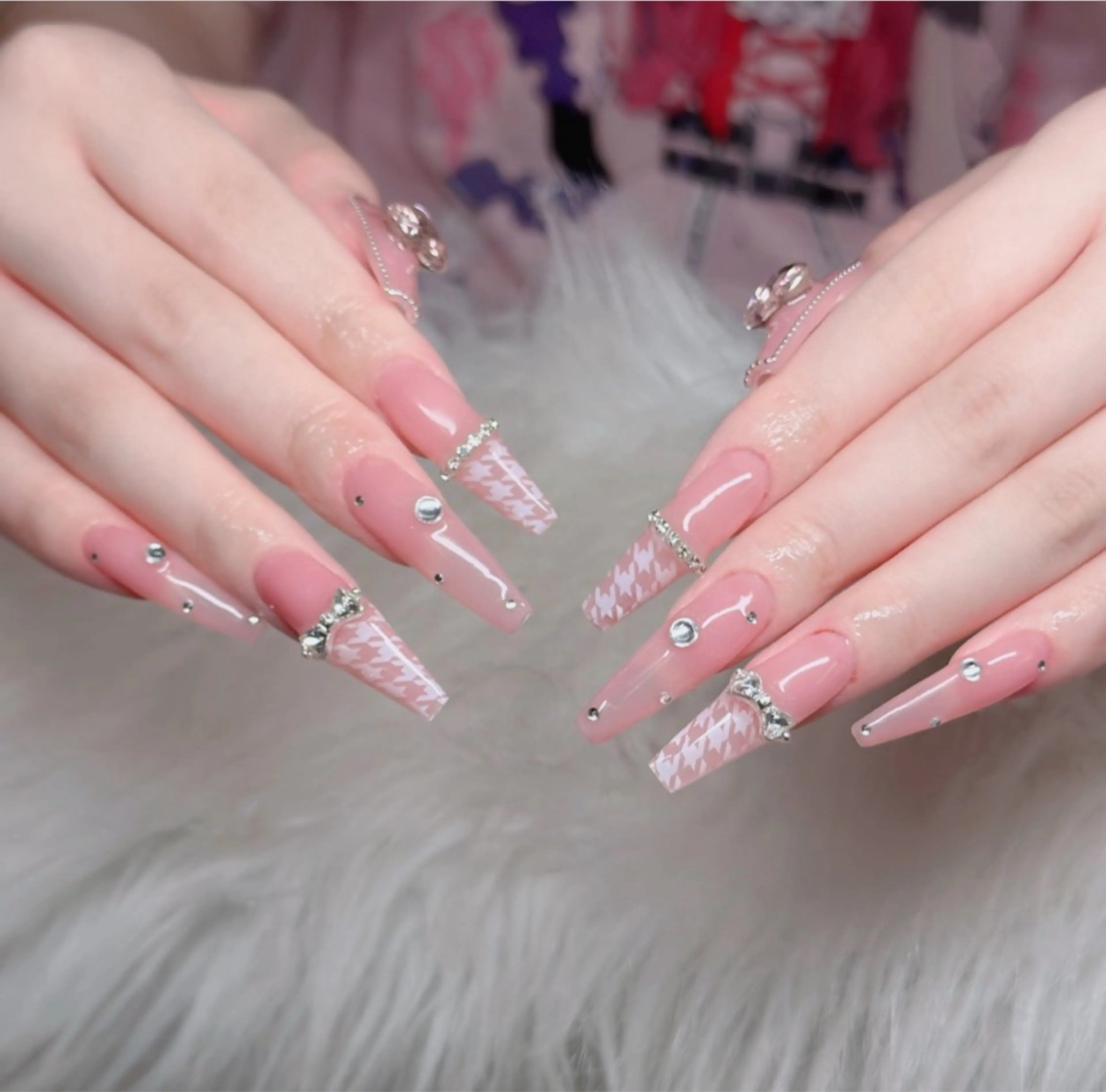 ネイル ジェルネイル 韓国ネイル マグネットネイル ネイルチップ 冬ネイル ハンドネイル Lenie Nailのネイルデザイン
