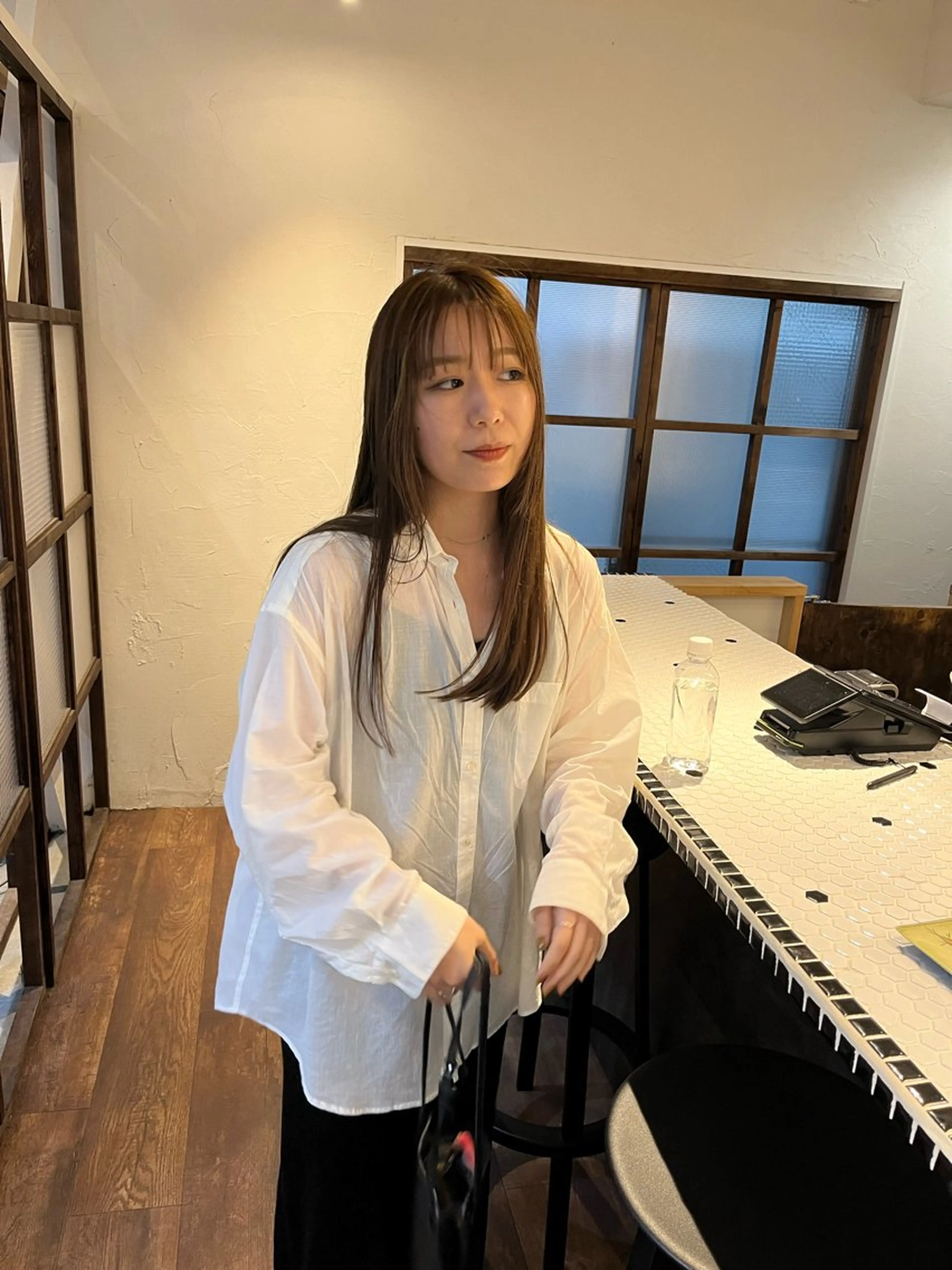 ロング カット ヘアカラー 金田 夏野のヘアスタイル