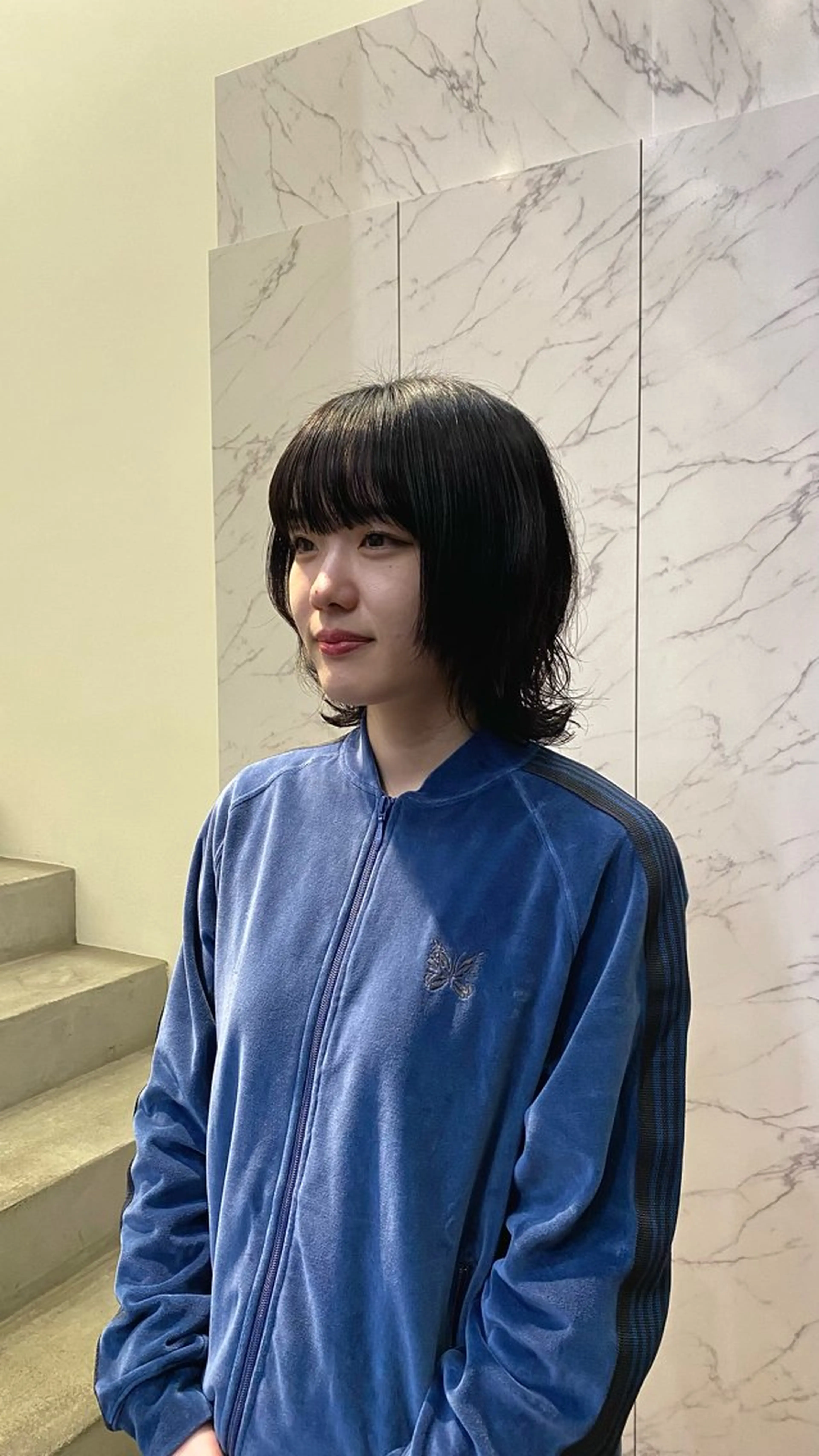 ミディアム パーマ カット パーマ マツザキ マナトのヘアスタイル