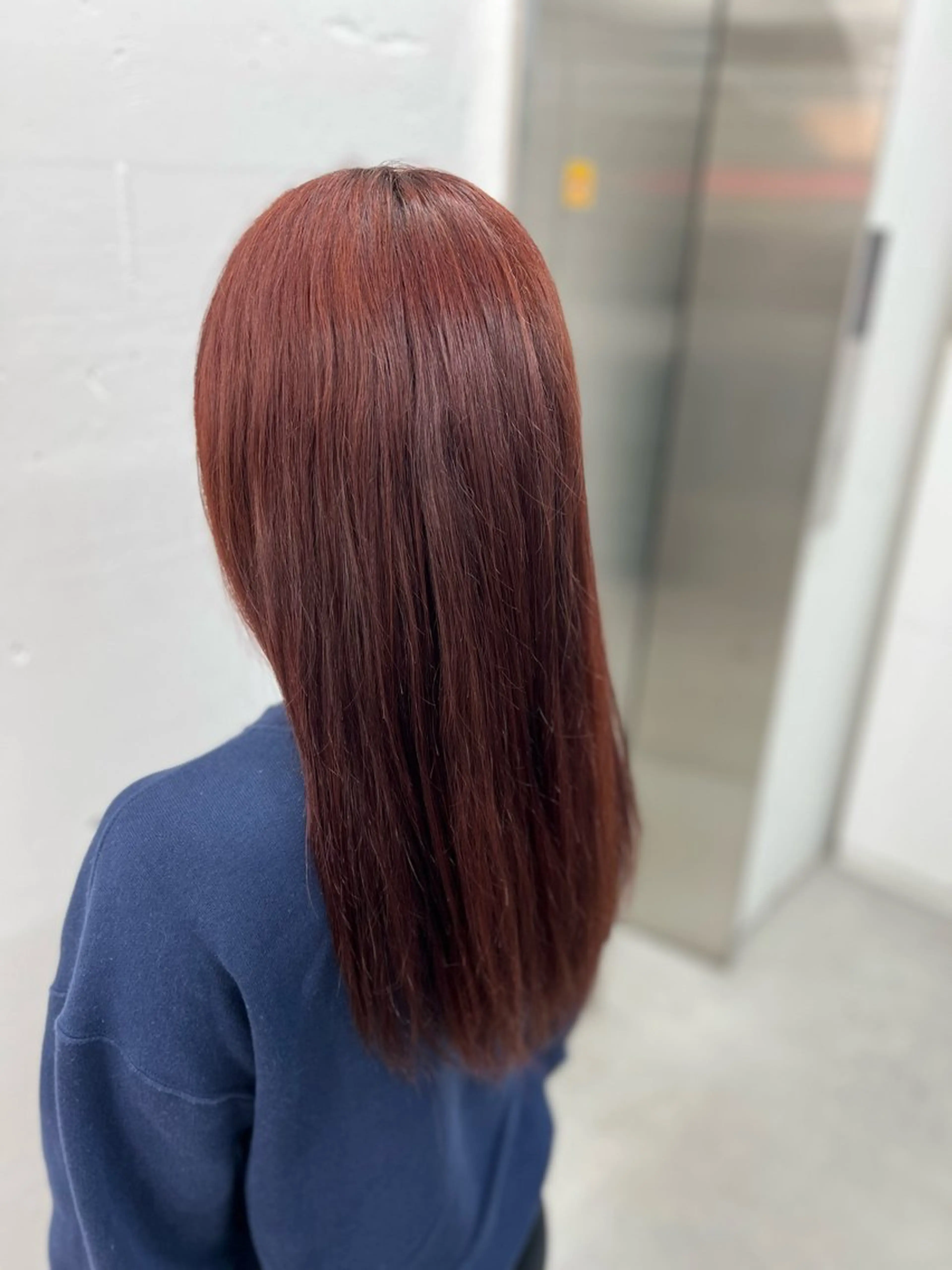 ミディアム カラー ブラウンカラー カシス ピンクカラー レッドカラー レッドブラウン ヘアカラー トリートメント あすか JILLSTUDIOのヘアスタイル
