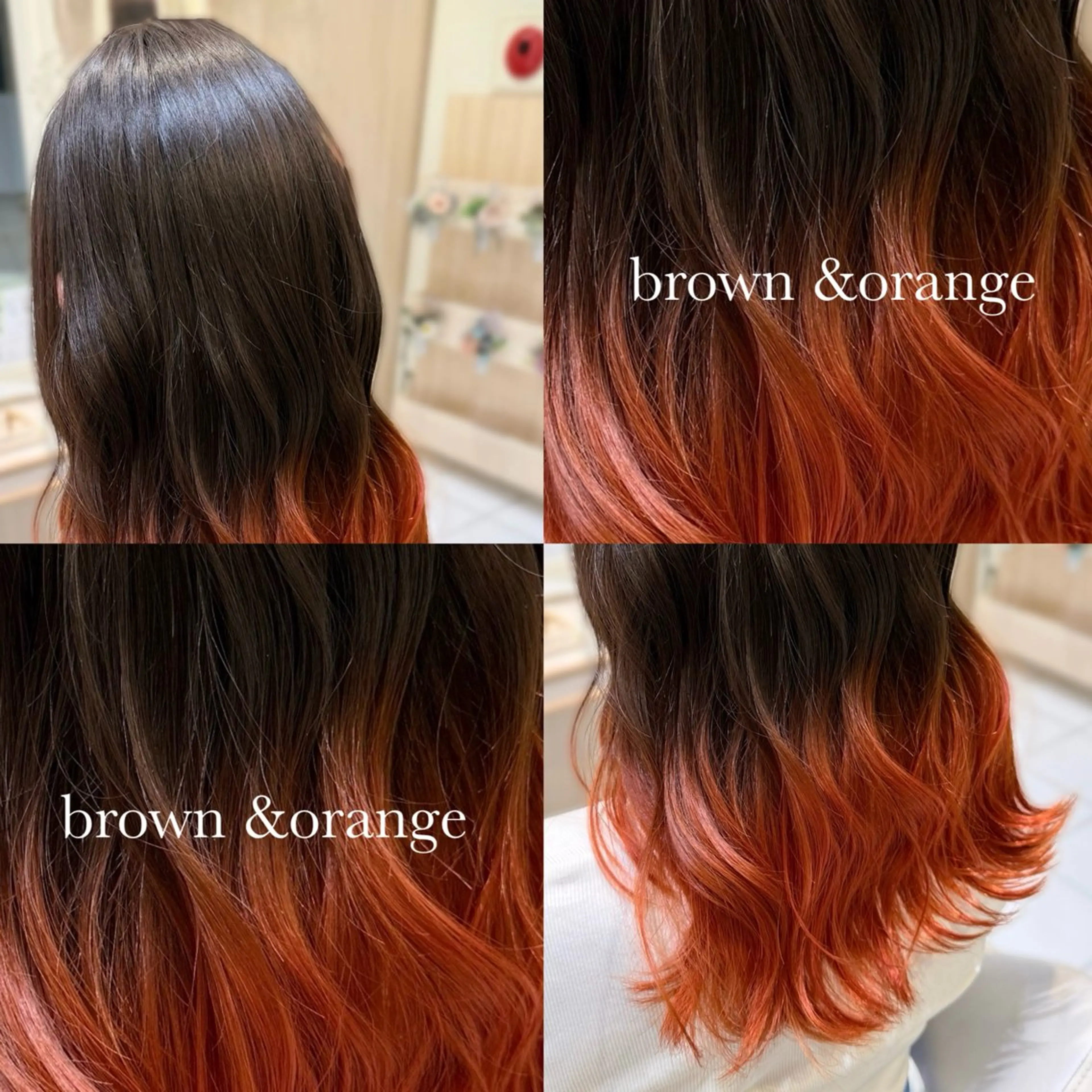 ロング ヘアカラー 縮毛矯正🍒韓国風 カラー🎀rikaのヘアスタイル