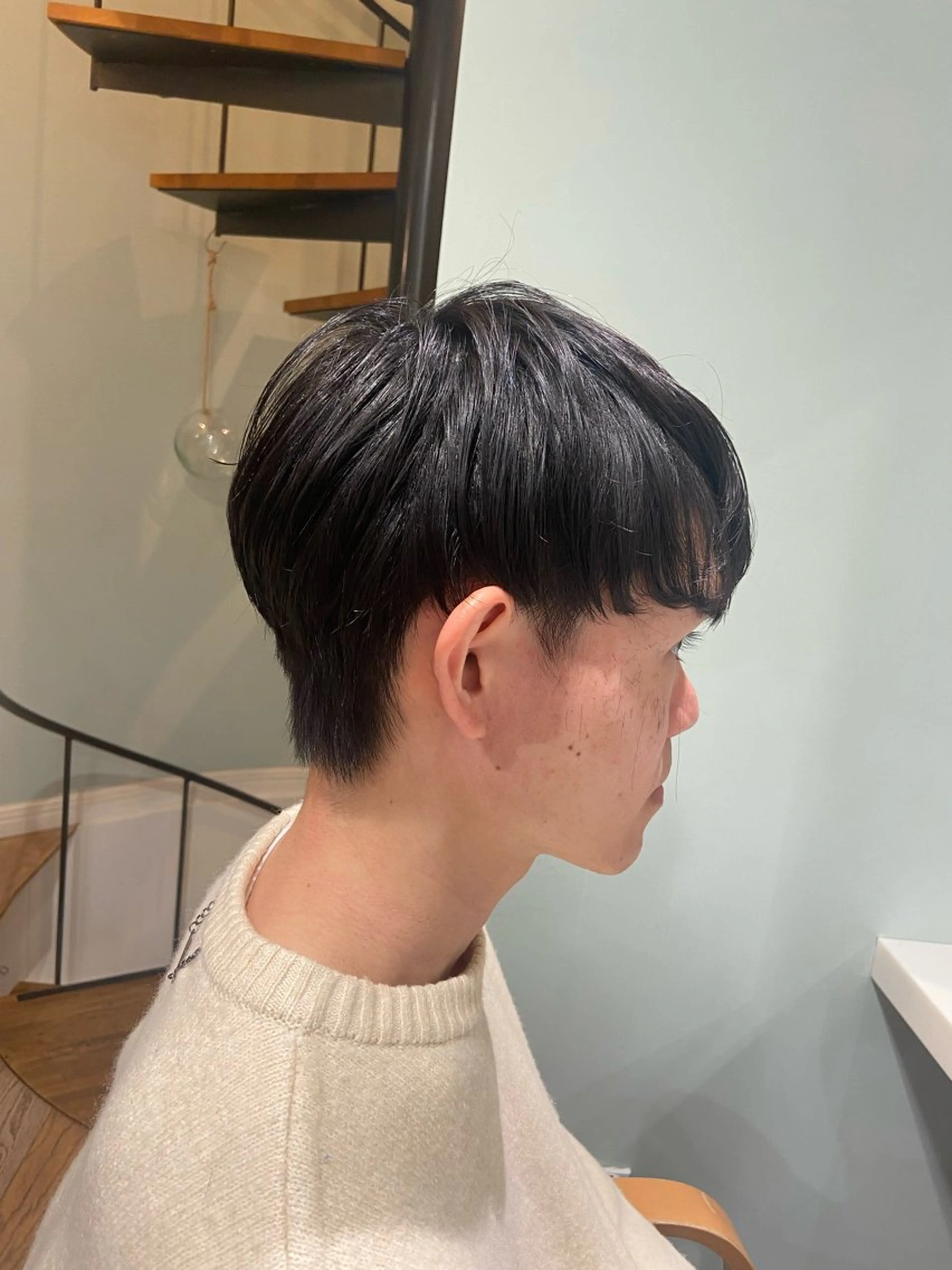 ショート メンズ atelier doux dimanche（アトリエ・ドゥー・ディマンシュ）所属・Fukamiレイヤー 透明感カラーのヘアスタイル