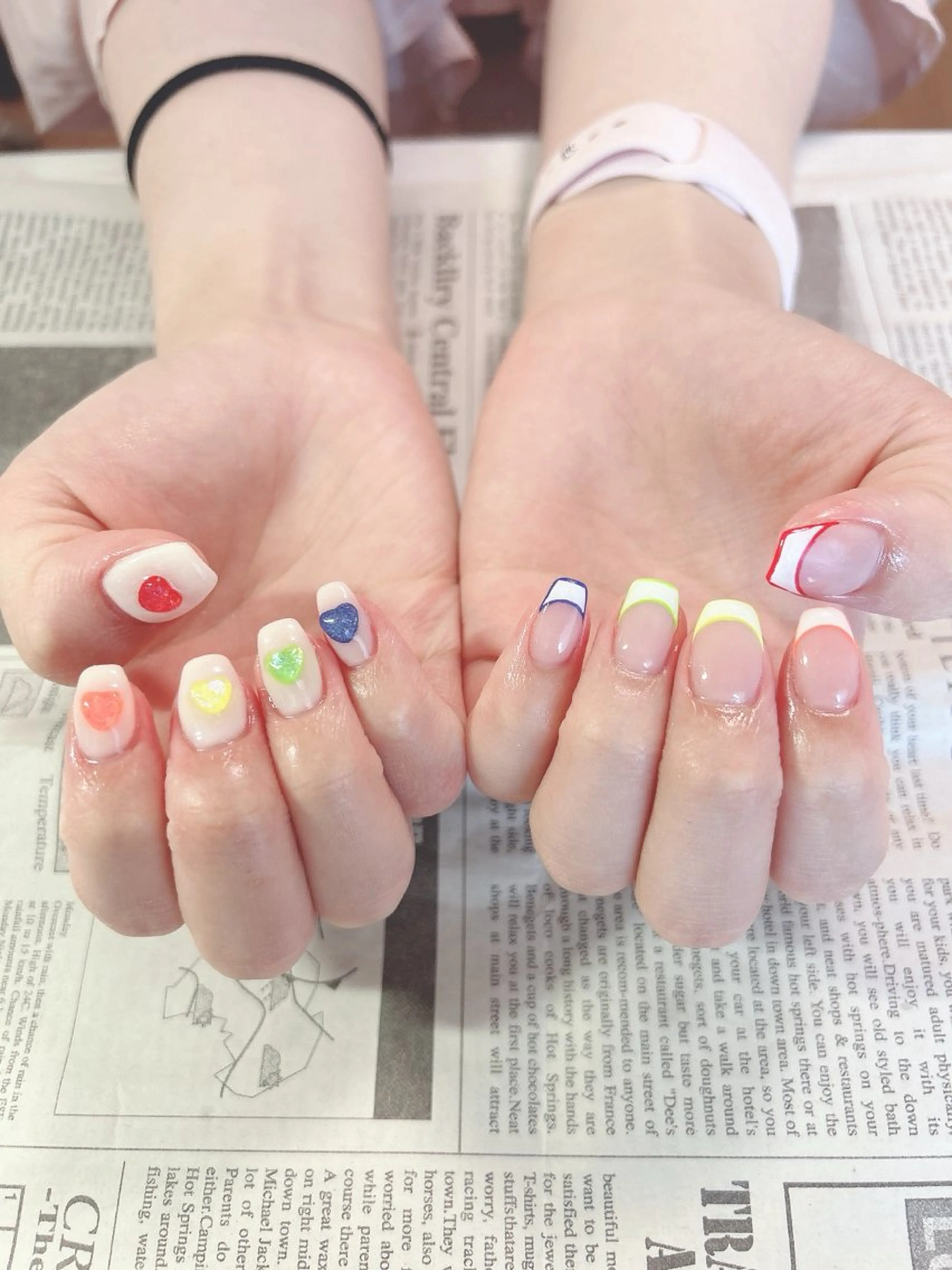 ネイル ハート ハンドネイル ハンドケア 森山 舞のネイルデザイン