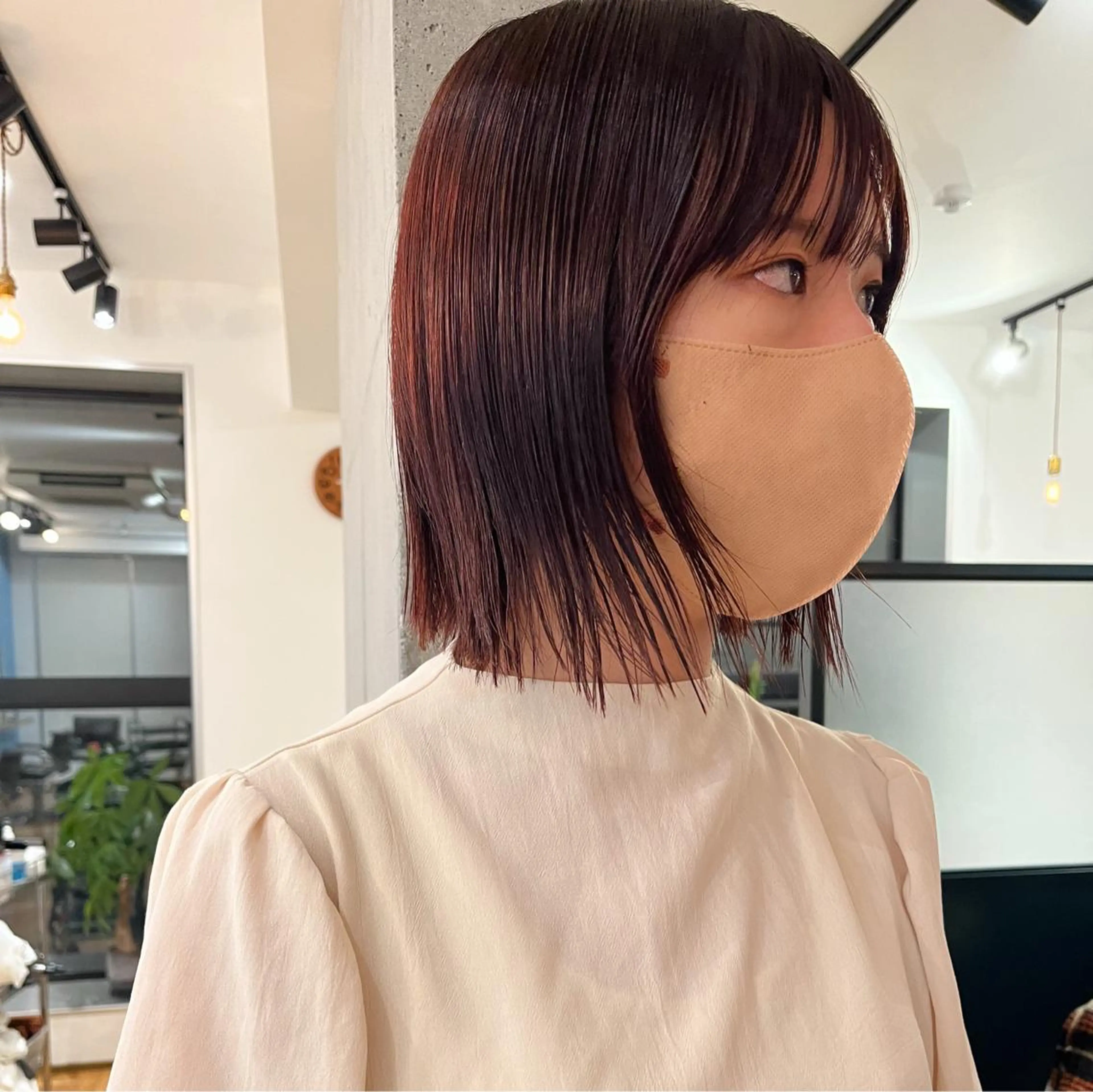 ショート カラー ブラウンカラー オレンジ オレンジブラウン 暖色/パーマ 🌼クニトウメイのヘアスタイル