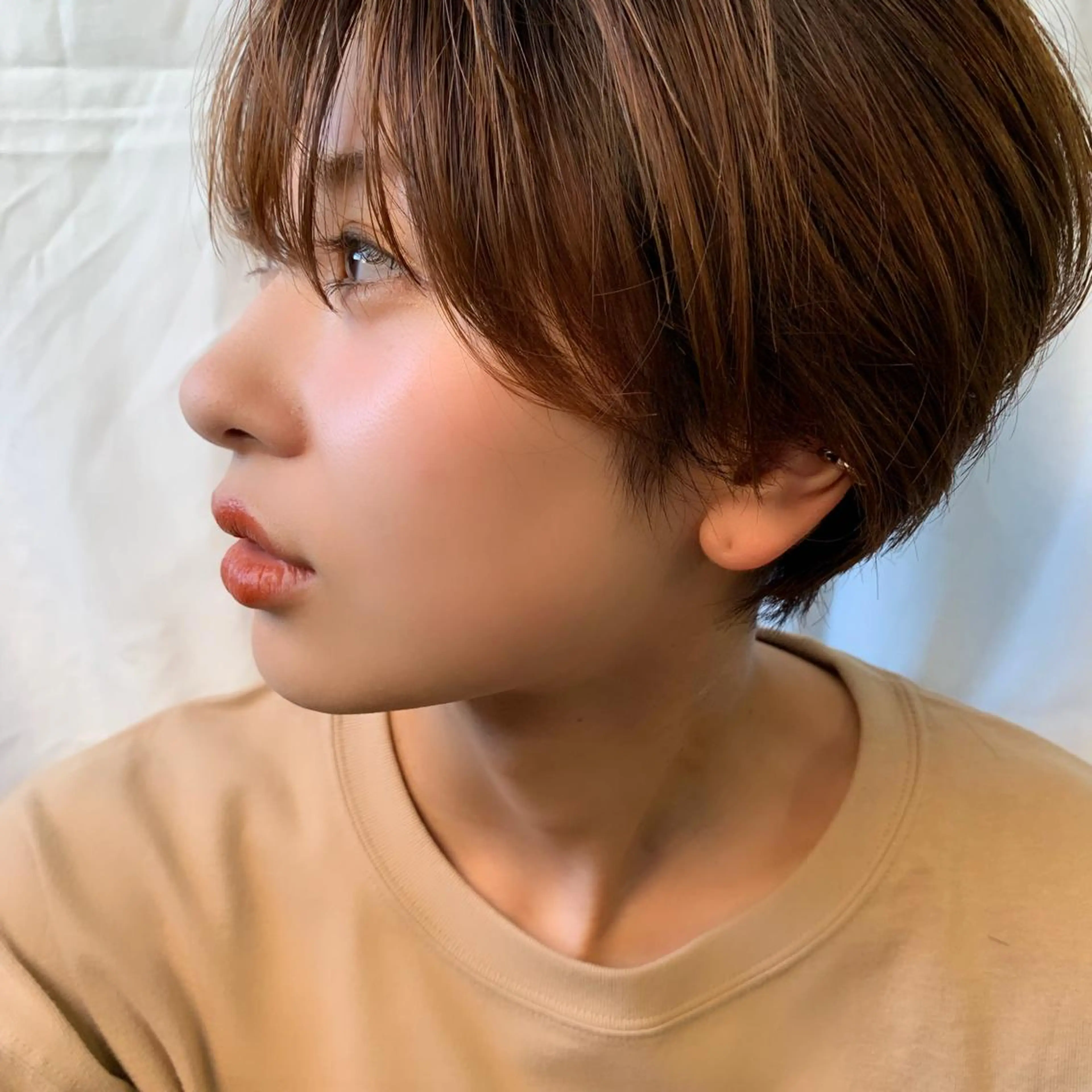 ショート カラー ハンサムショート ショートヘア 上川 美幸のヘアスタイル