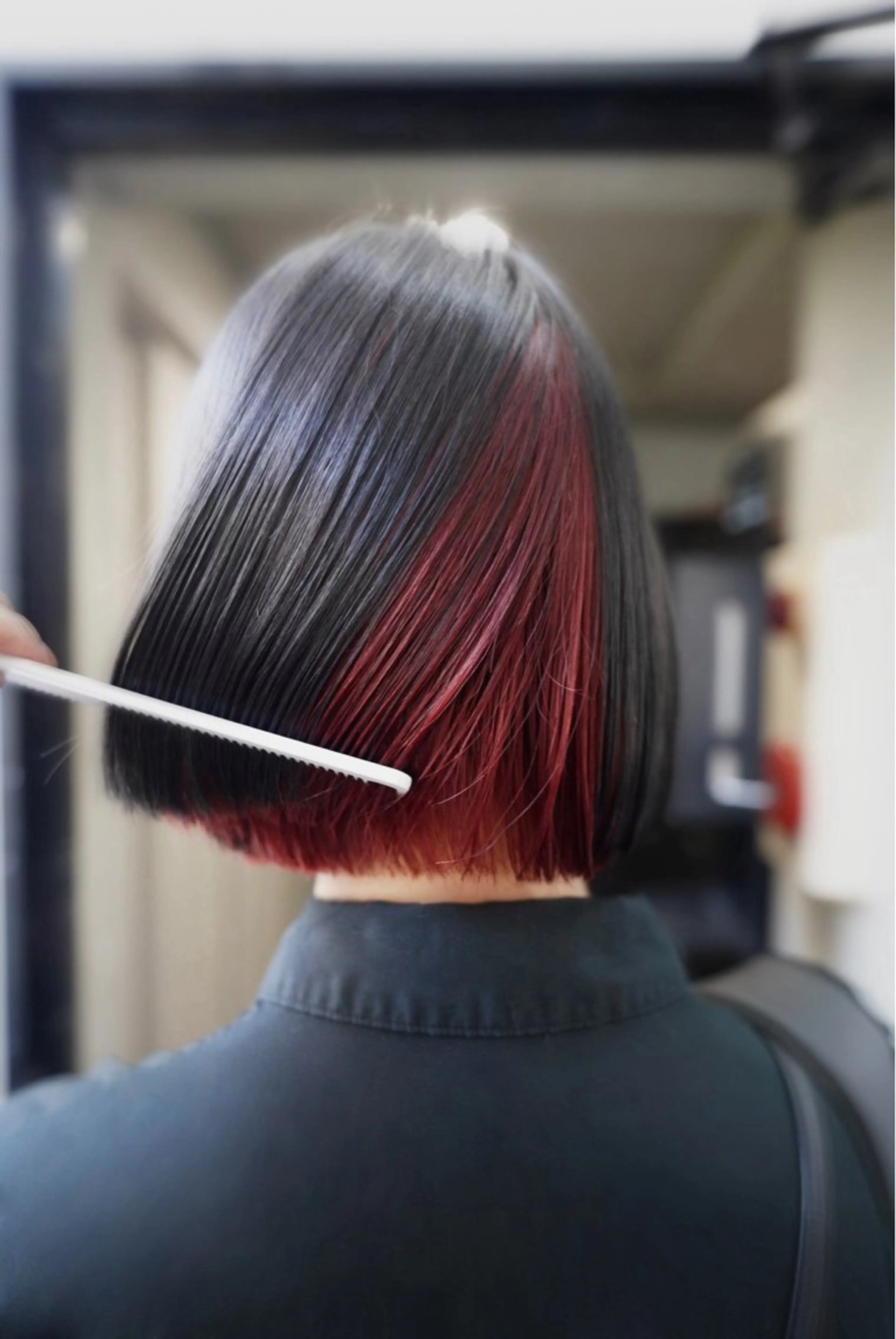 ミディアム カラー ヘアカラー 原田 朱里のヘアスタイル