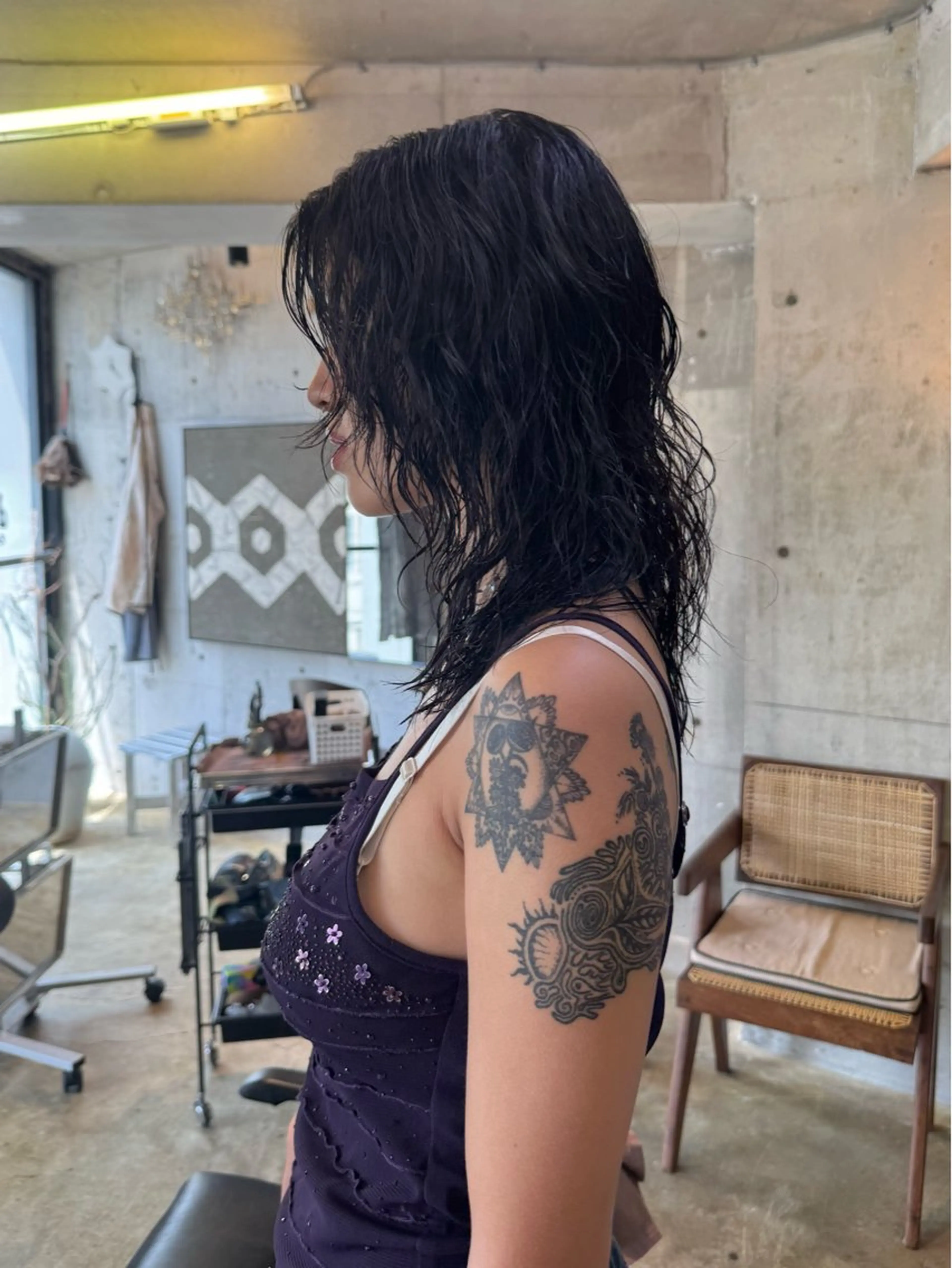 ミディアム パーマ ミディアムパーマ ボブ レイヤーカット カット パーマ YOKO/パーマ レイヤーカットのヘアスタイル