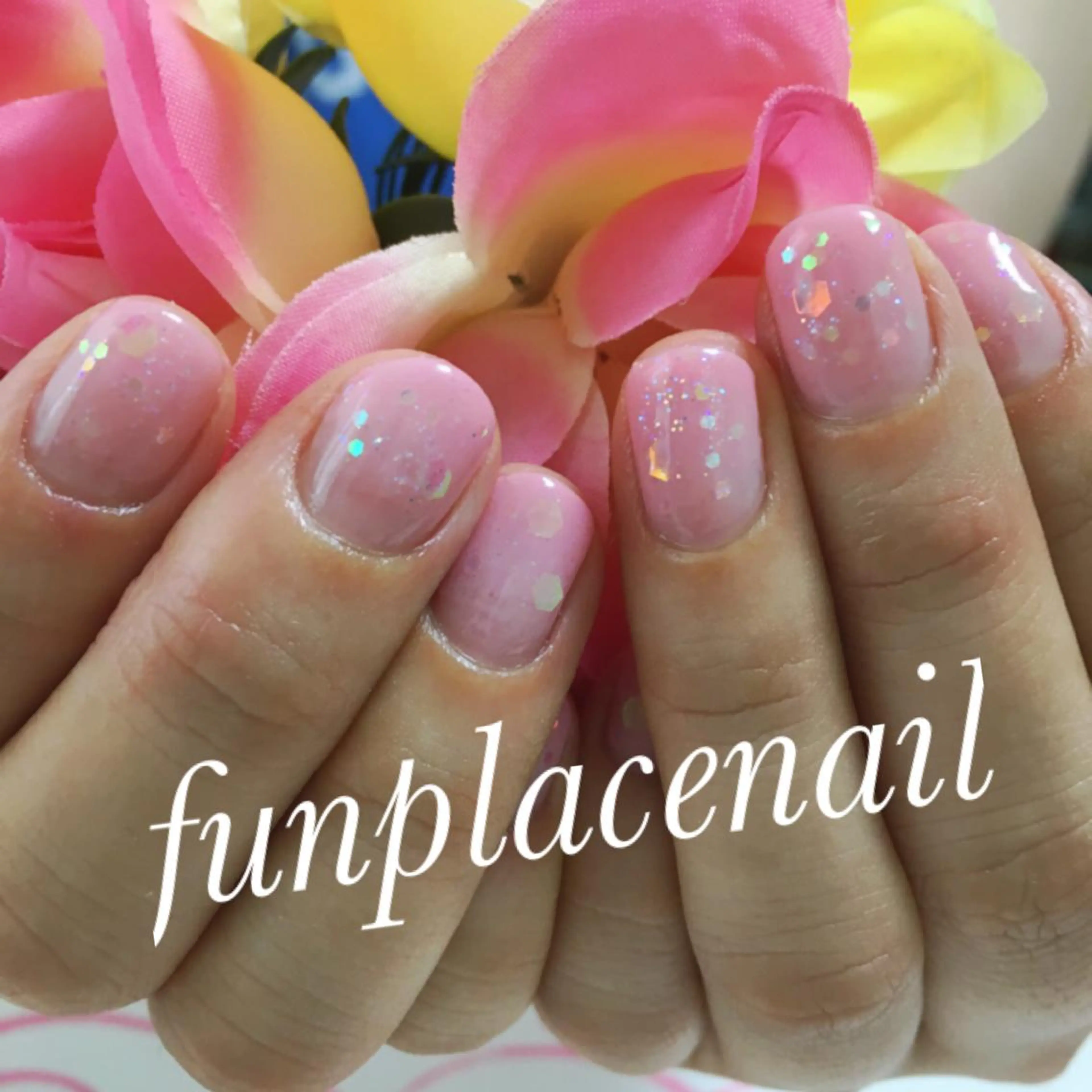 ショート ミディアム セミロング ロング カラー パーマ ヘアアレンジ メンズ キッズ ネイル まつエク シンプルネイル nail salon＆school felice所属・フェリーチェ瑞江店 新山のネイルデザイン