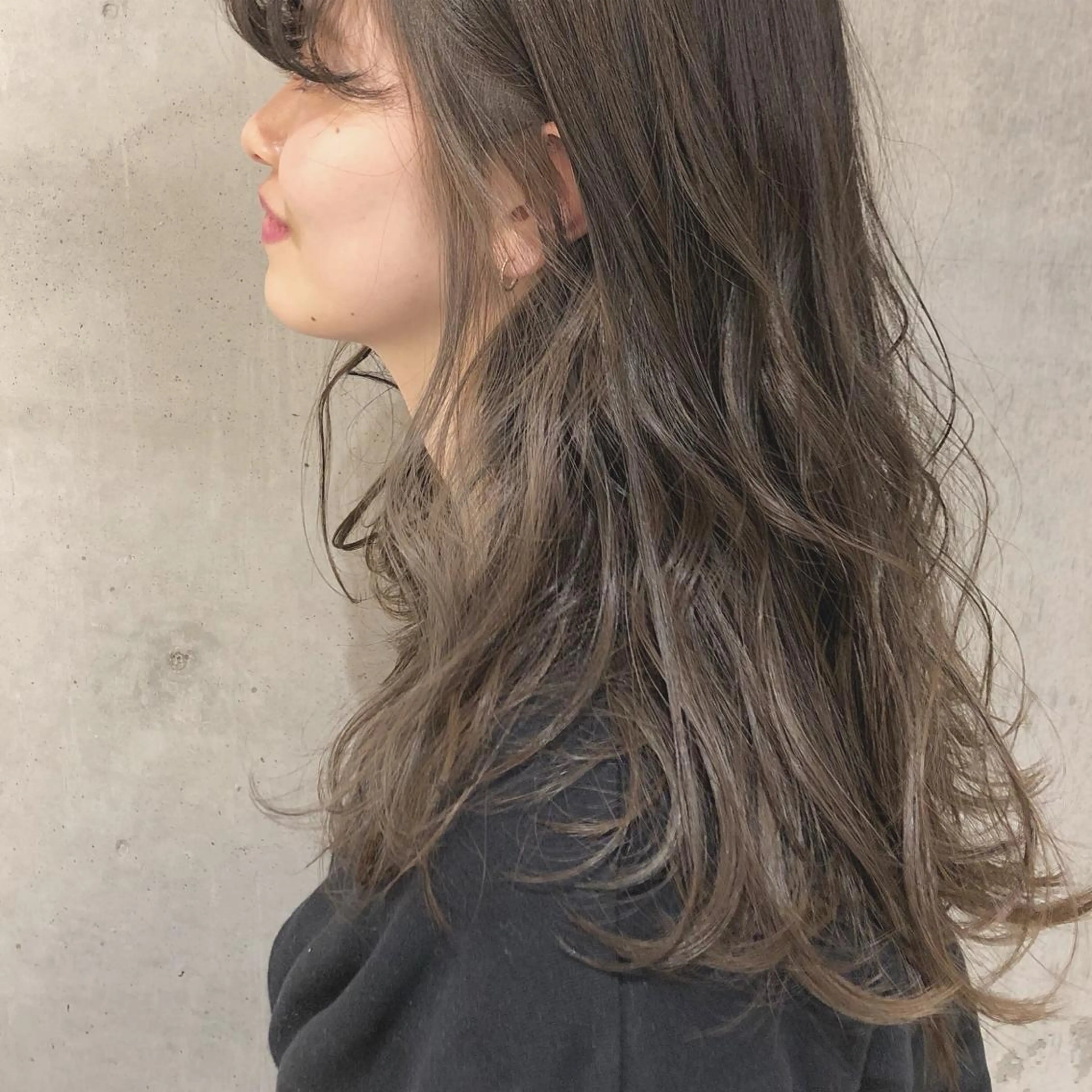ロング カラー 顔周りカット/髪質改 善/新宿/畑中稔里のヘアスタイル