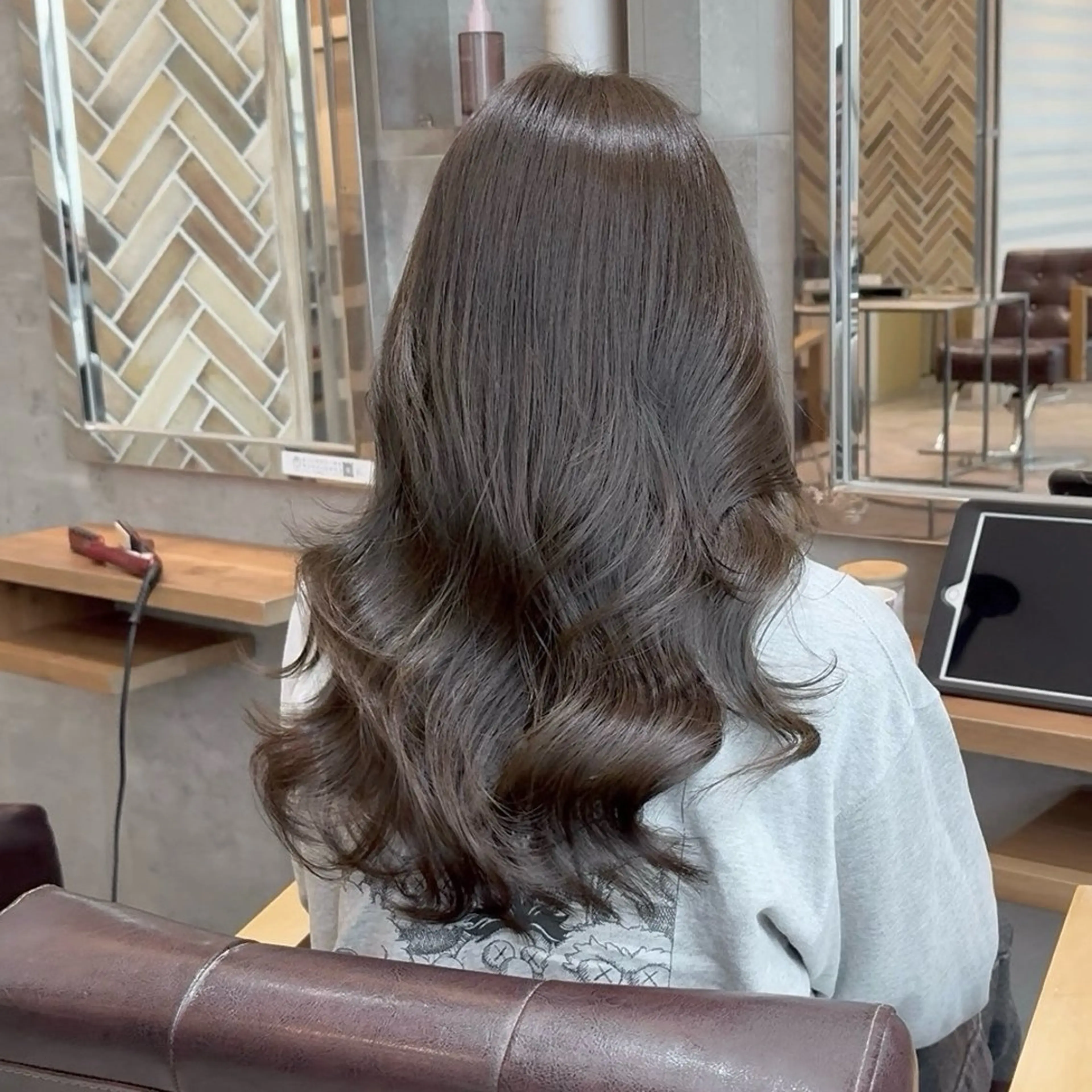 ロング カット ヘアカラー トリートメント 🫧艶カラー×顔まわ りカット🫧片山のヘアスタイル