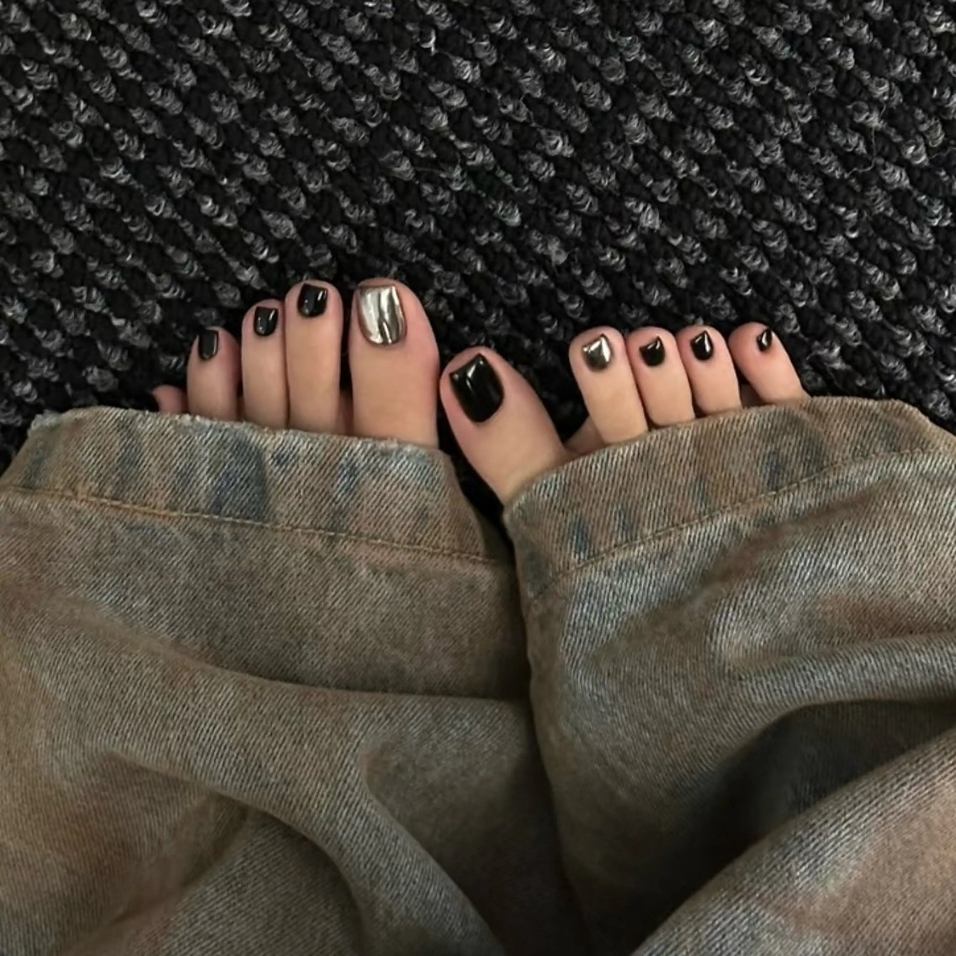 【Foot】2本アート💞*持ち込みデザイン🆗の写真