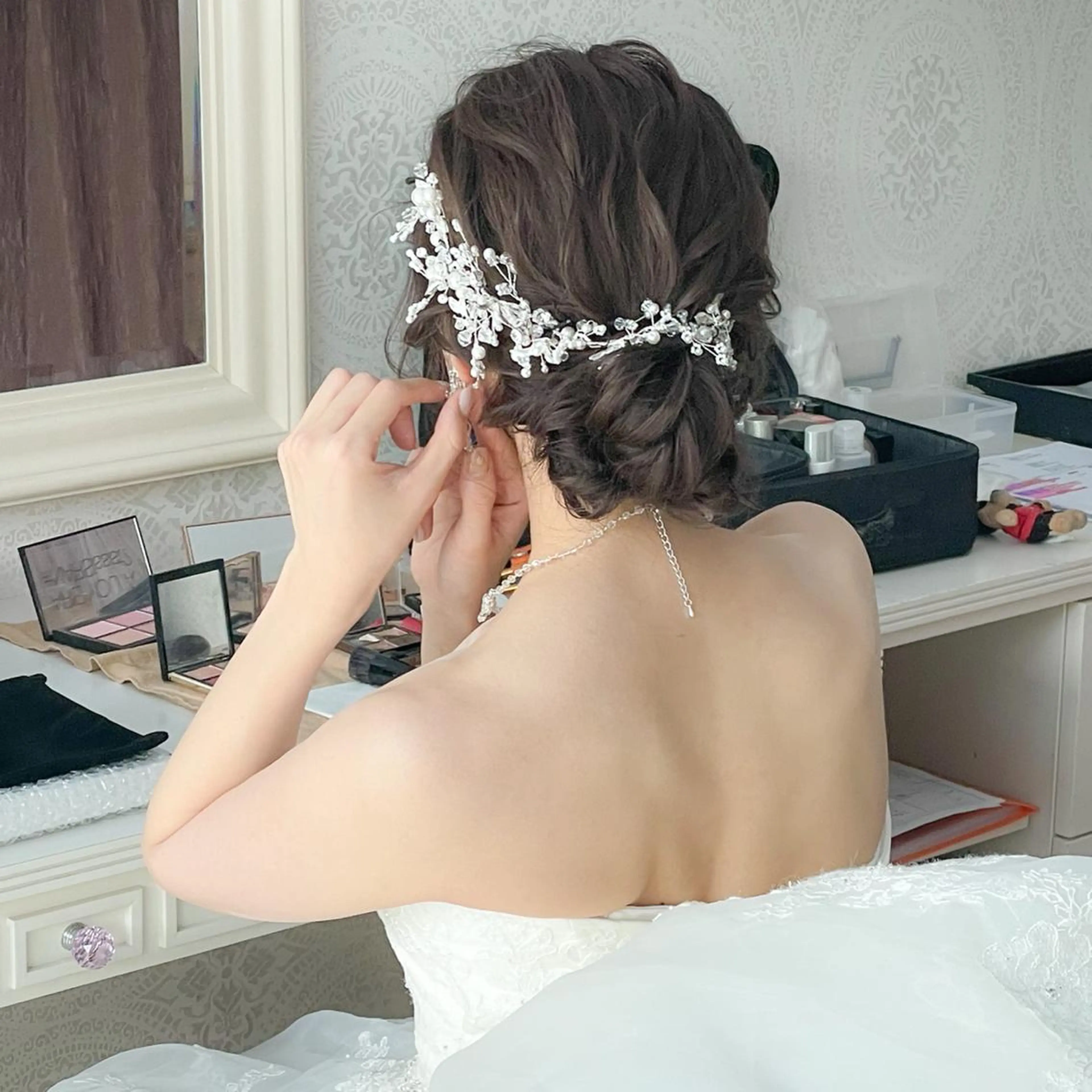 ロング ヘアアレンジ 結婚式・ブライダル autre所属・大久保 ひでなりのヘアスタイル