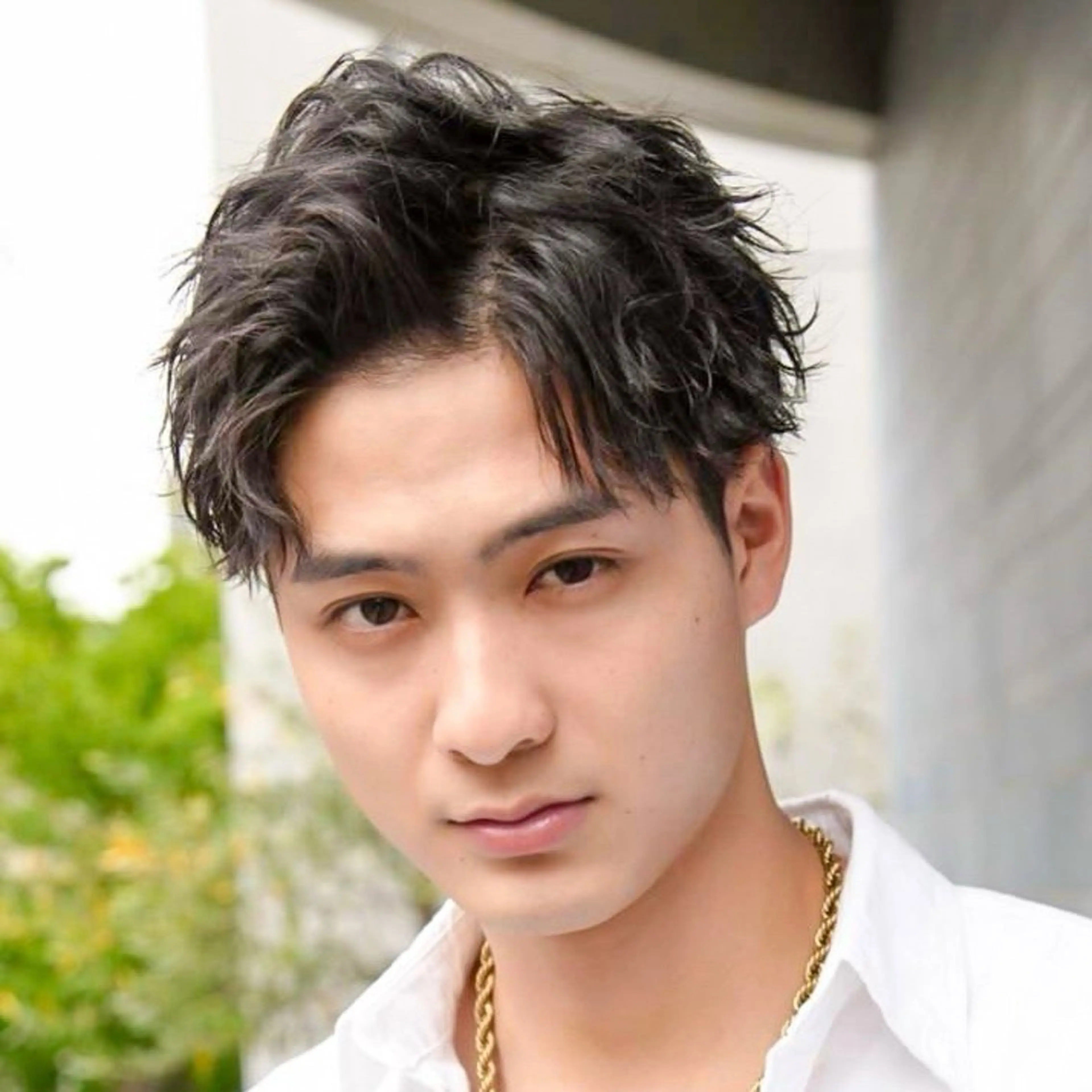 ショート カラー パーマ メンズ カット トリートメント シースルーマッシュ/ メンズ/KYOHEIのヘアスタイル