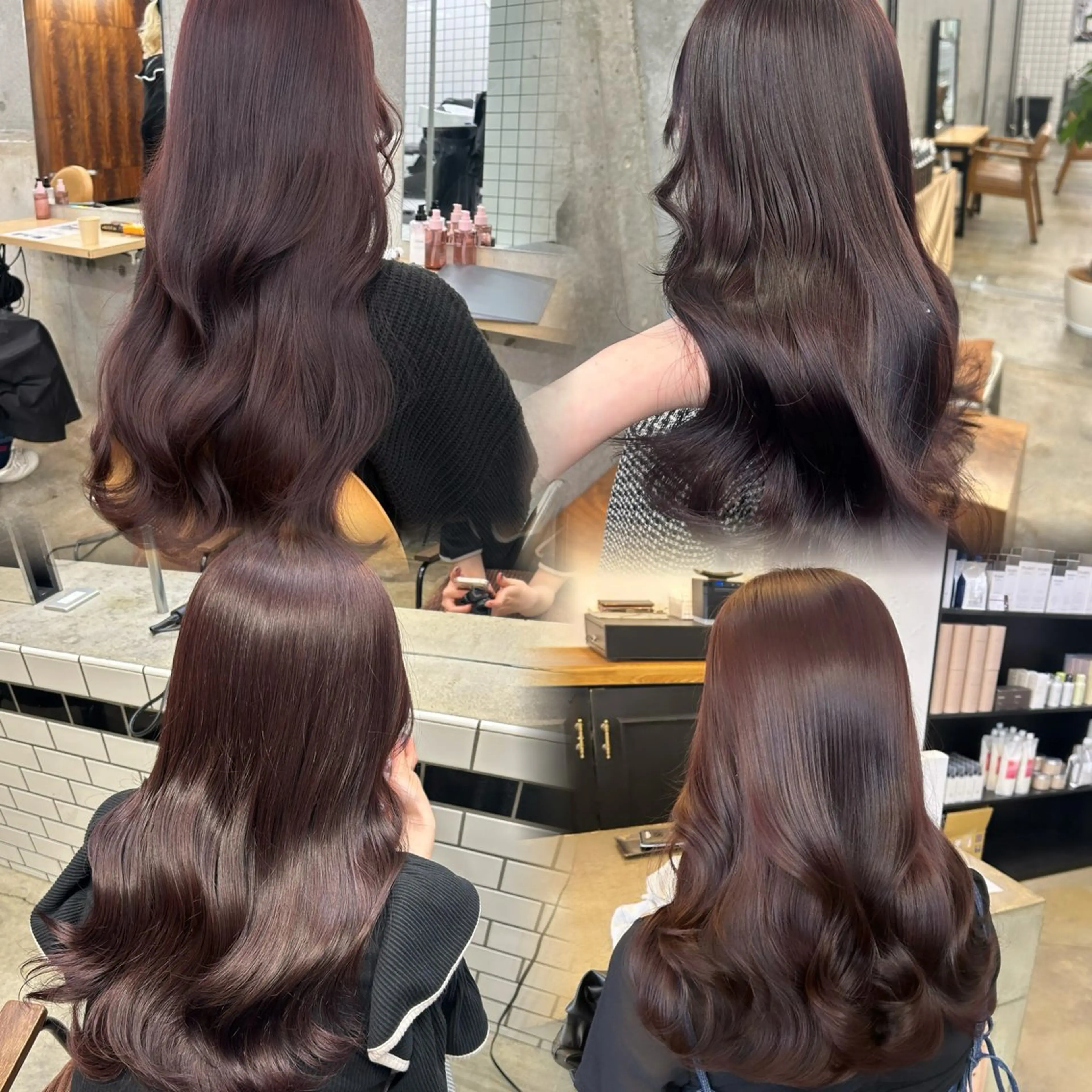♡🍑10月限定🍑♡【メンテナンスカット➕ワンカラー➕トリートメント】の写真