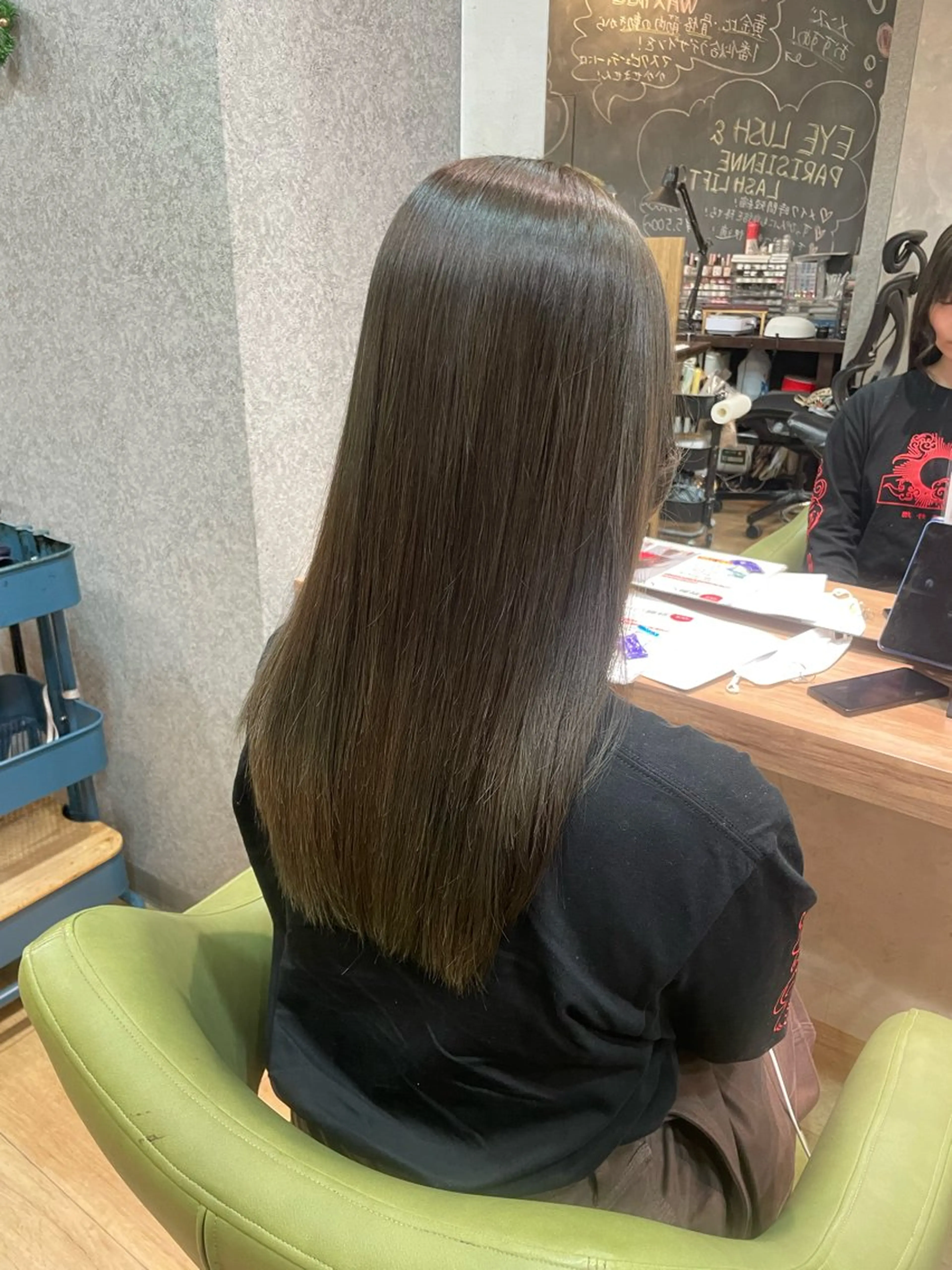 ロング カラー ベージュカラー ブリーチ 透明感カラー オリーブベージュ 髪質改善/Bloss om🌷高橋沙衣のヘアスタイル