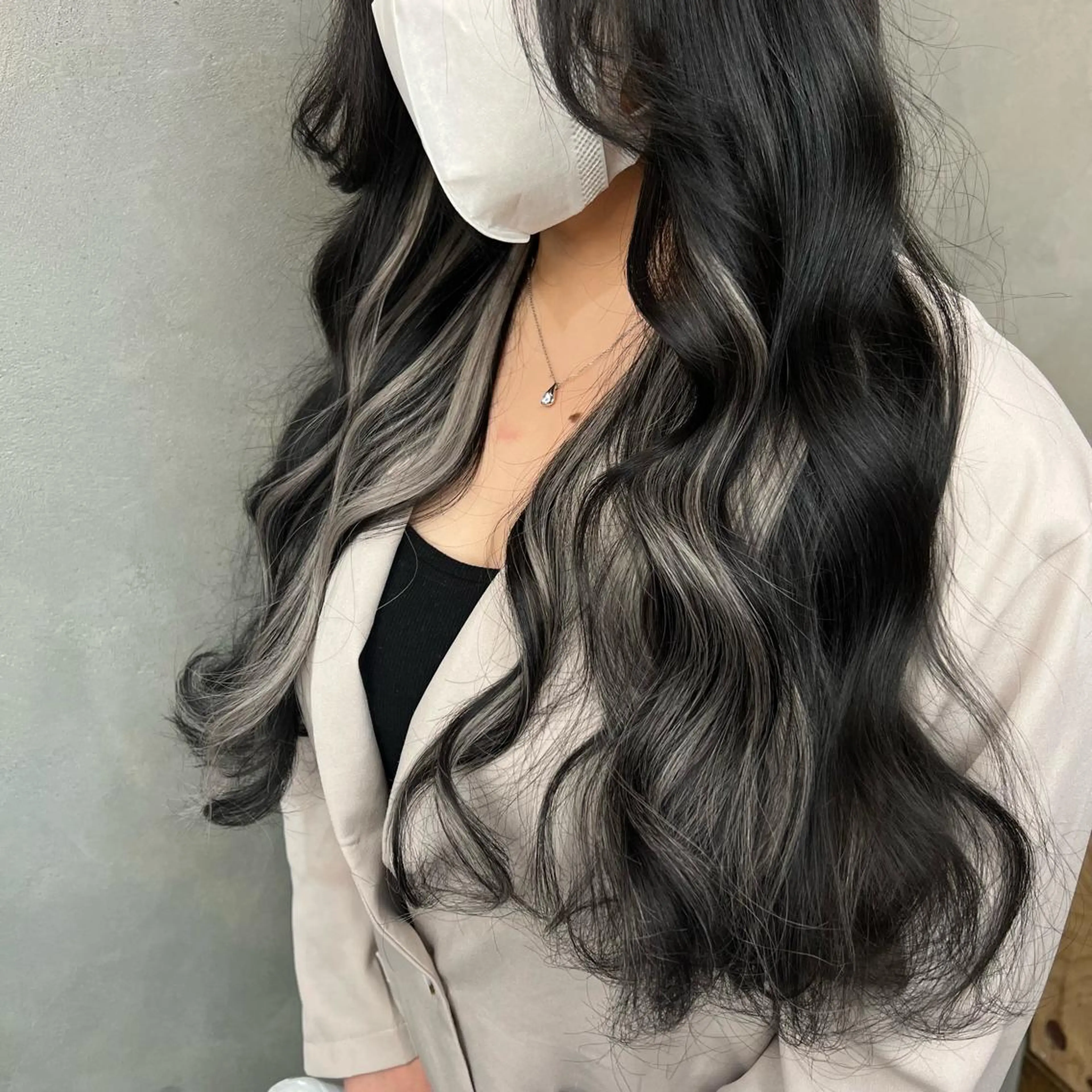 ロング ❤️🔥シールエク +カラー京❤️🔥のヘアスタイル