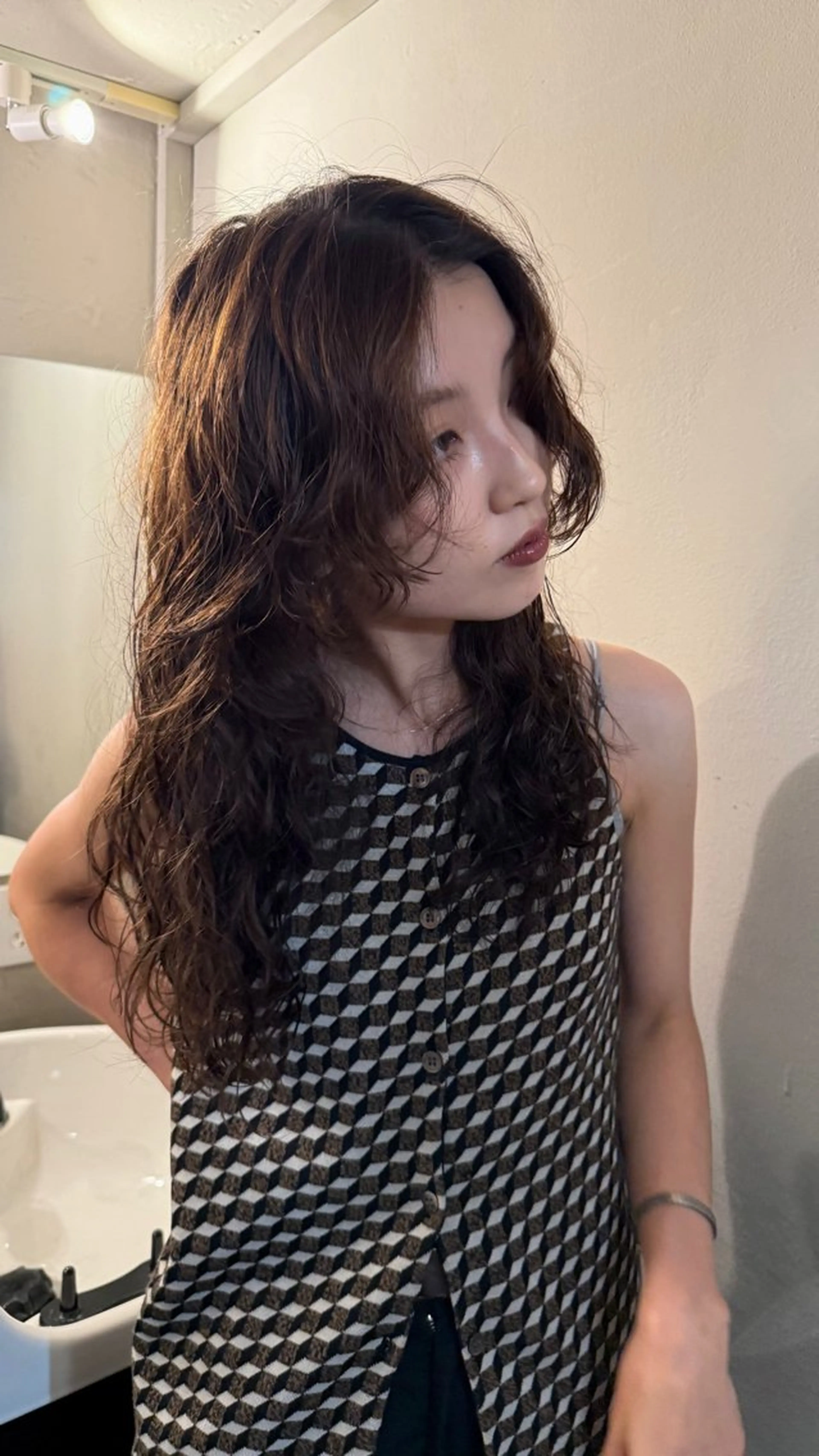 ロング パーマ カット ヘアカラー パーマ 原宿/ケパーマ 🧺ユウマのヘアスタイル