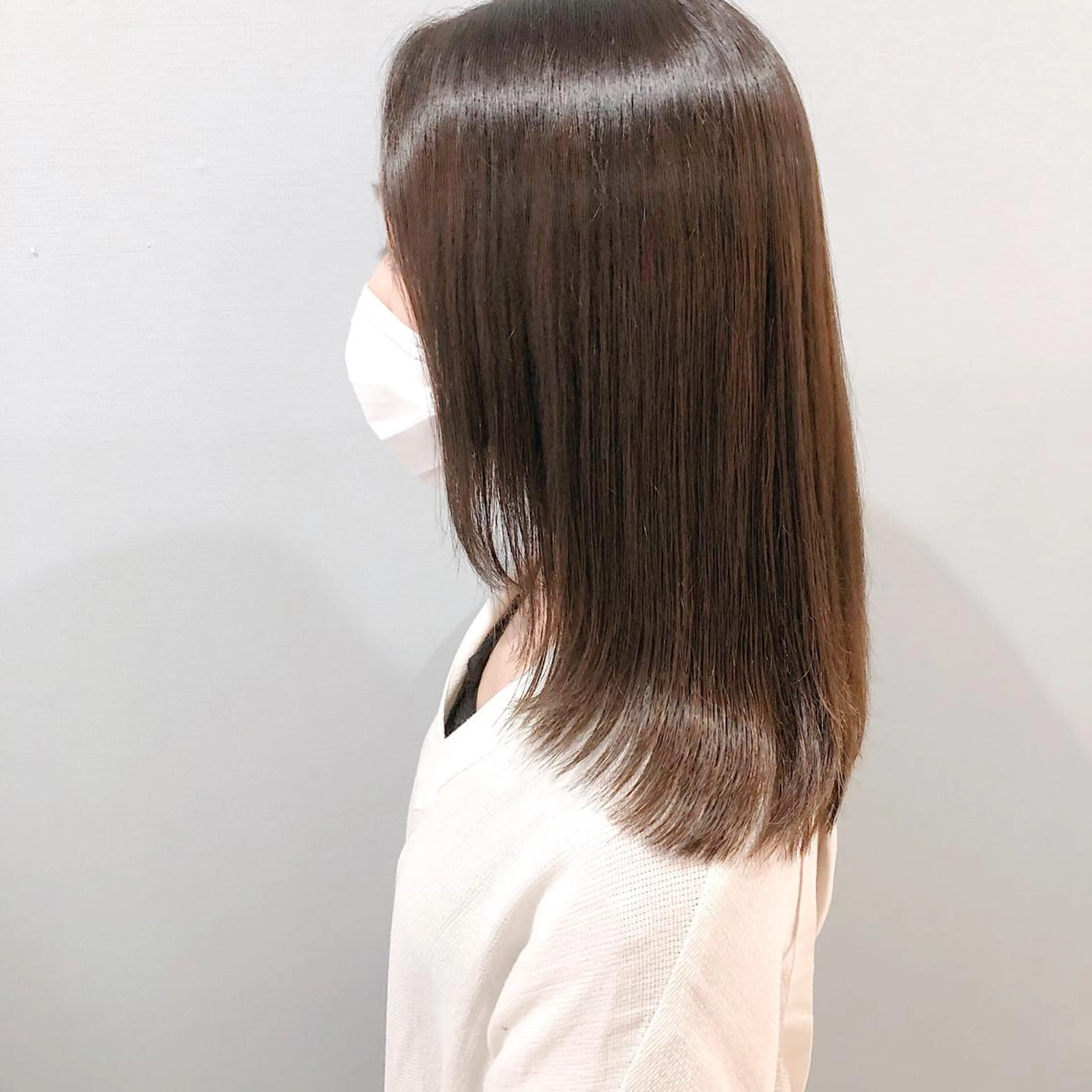 セミロング カラー ボブ 髪質改善 縮毛矯正 トリートメント 酸熱トリートメント 美髪専門サロンby mile所属・美髪専門サロン kazuのヘアスタイル