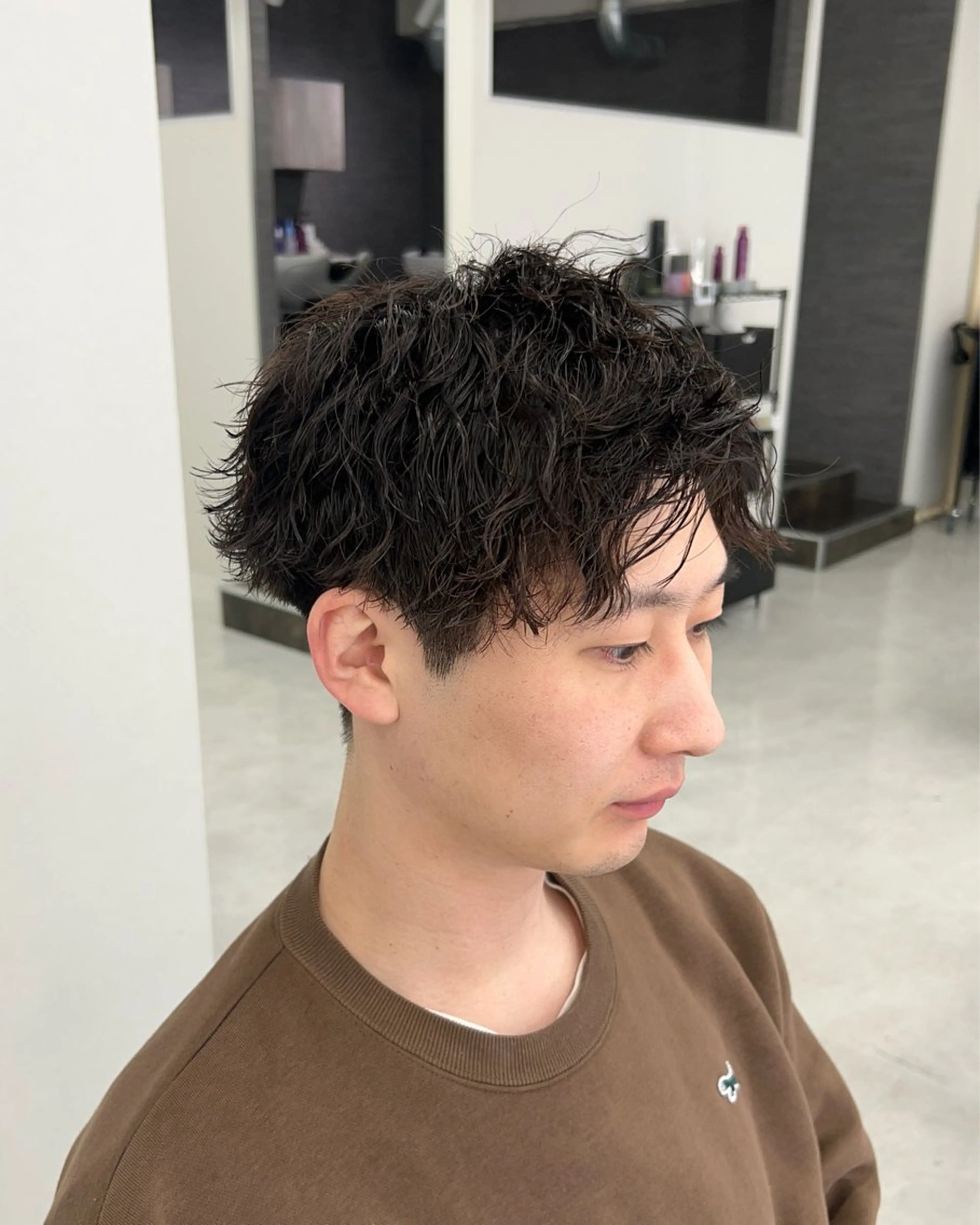 パーマ メンズ カット パーマ トリートメント ヘッドスパ ヘアセット シャドウパーマ/ メンズ/KENTAのヘアスタイル