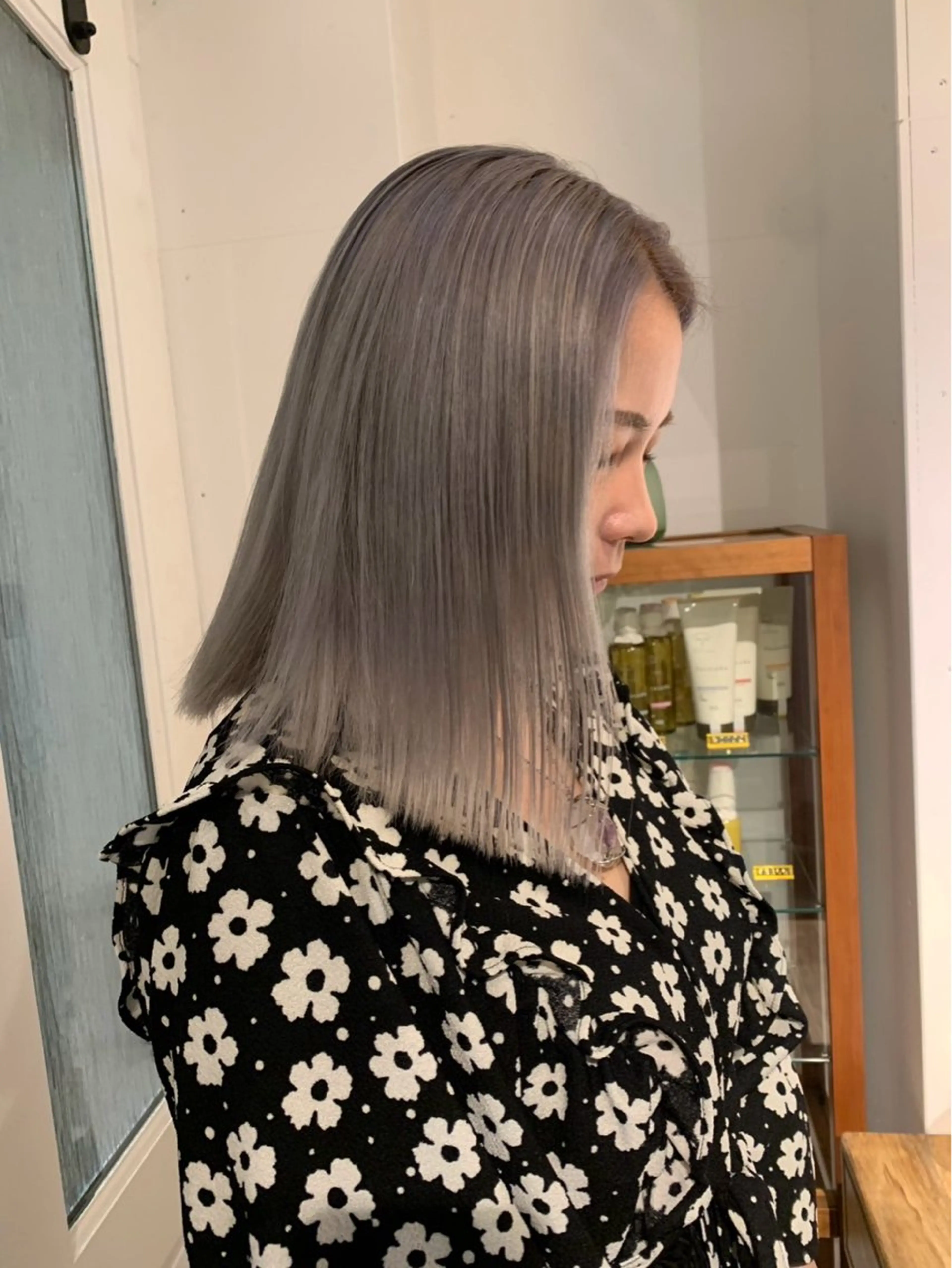 ロング カラー ヘアカラー かとう りなのヘアスタイル