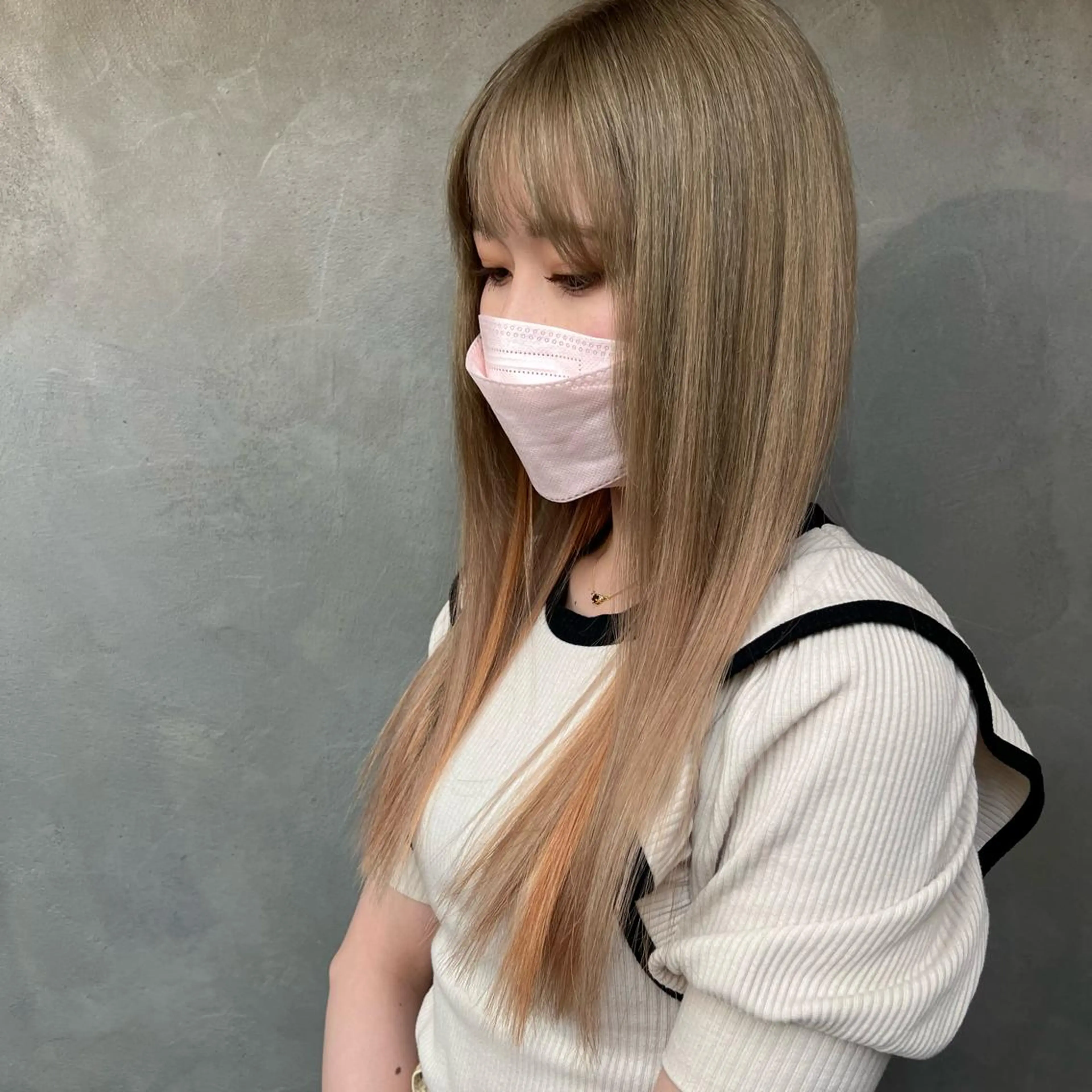 ロング ❤️‍🔥シールエク ＋カラー京❤️‍🔥のヘアスタイル