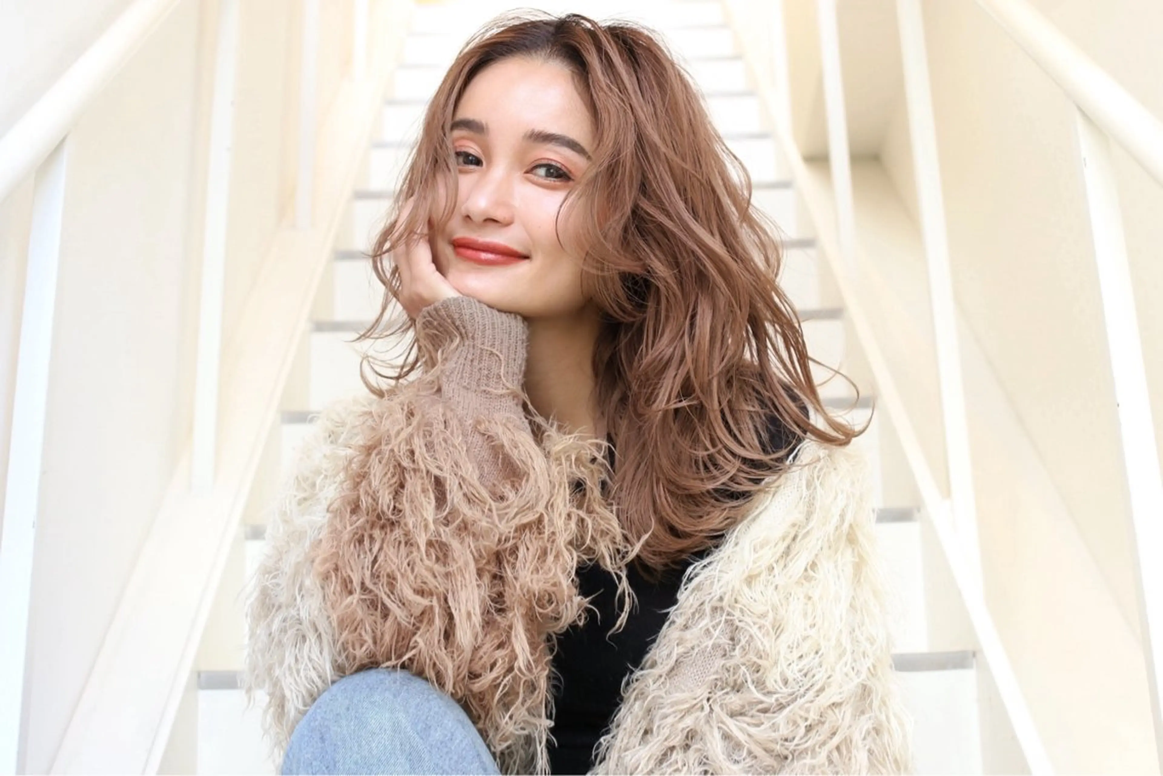 セミロング ☆ハイトーン口コミ◎ WiLL/京橋のヘアスタイル