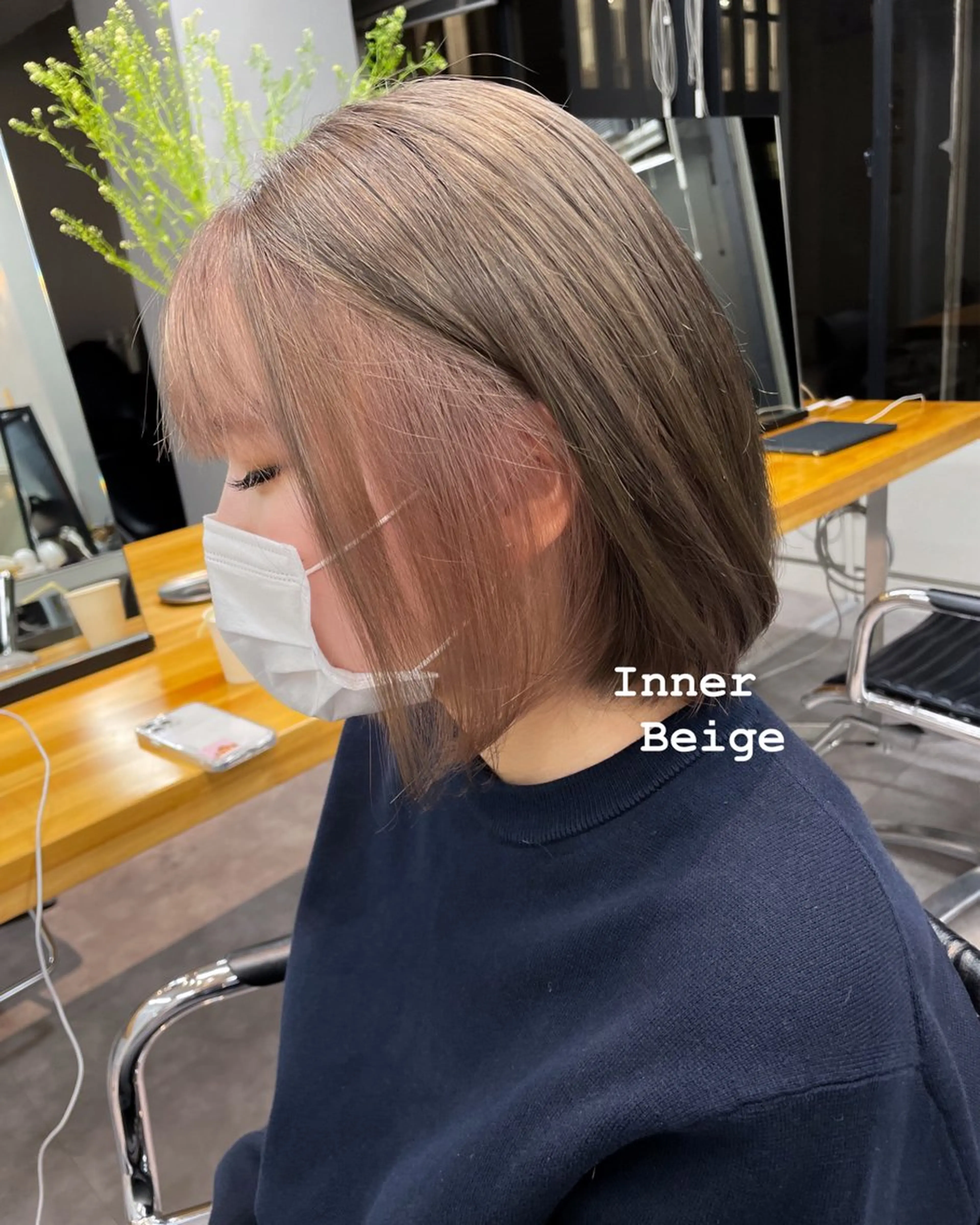 ミディアム ヘアカラー 🌸柔らかハイトーン 🧃Shionのヘアスタイル
