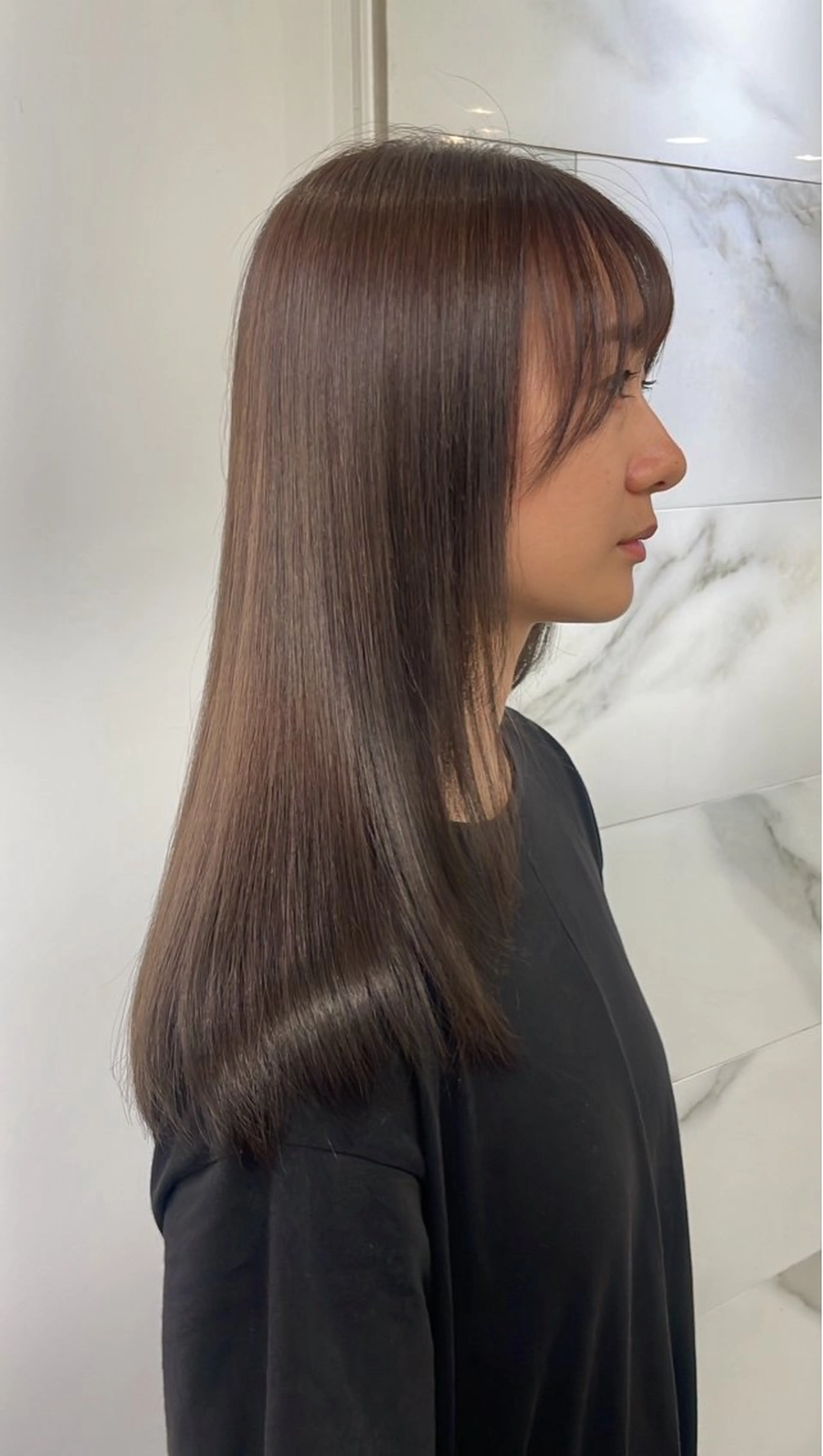 ロング ヘアカラー ヘッドスパ soigne 表参道【ソワネ】所属・艶髪🩰透明感カラー 🫧あやみのヘアスタイル