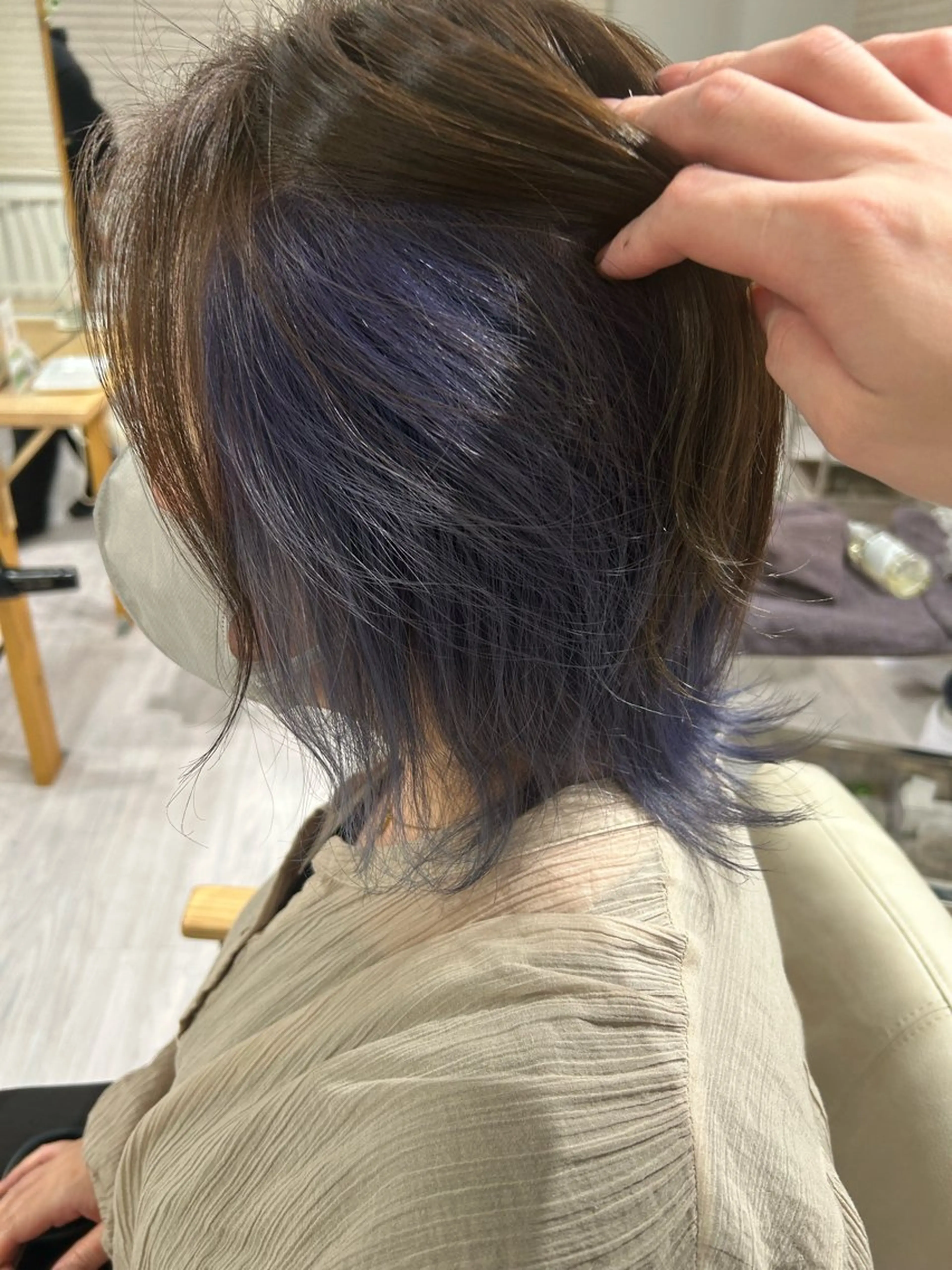 ショート カラー オリーブ・赤み消し 💚MAKOTO💚のヘアスタイル