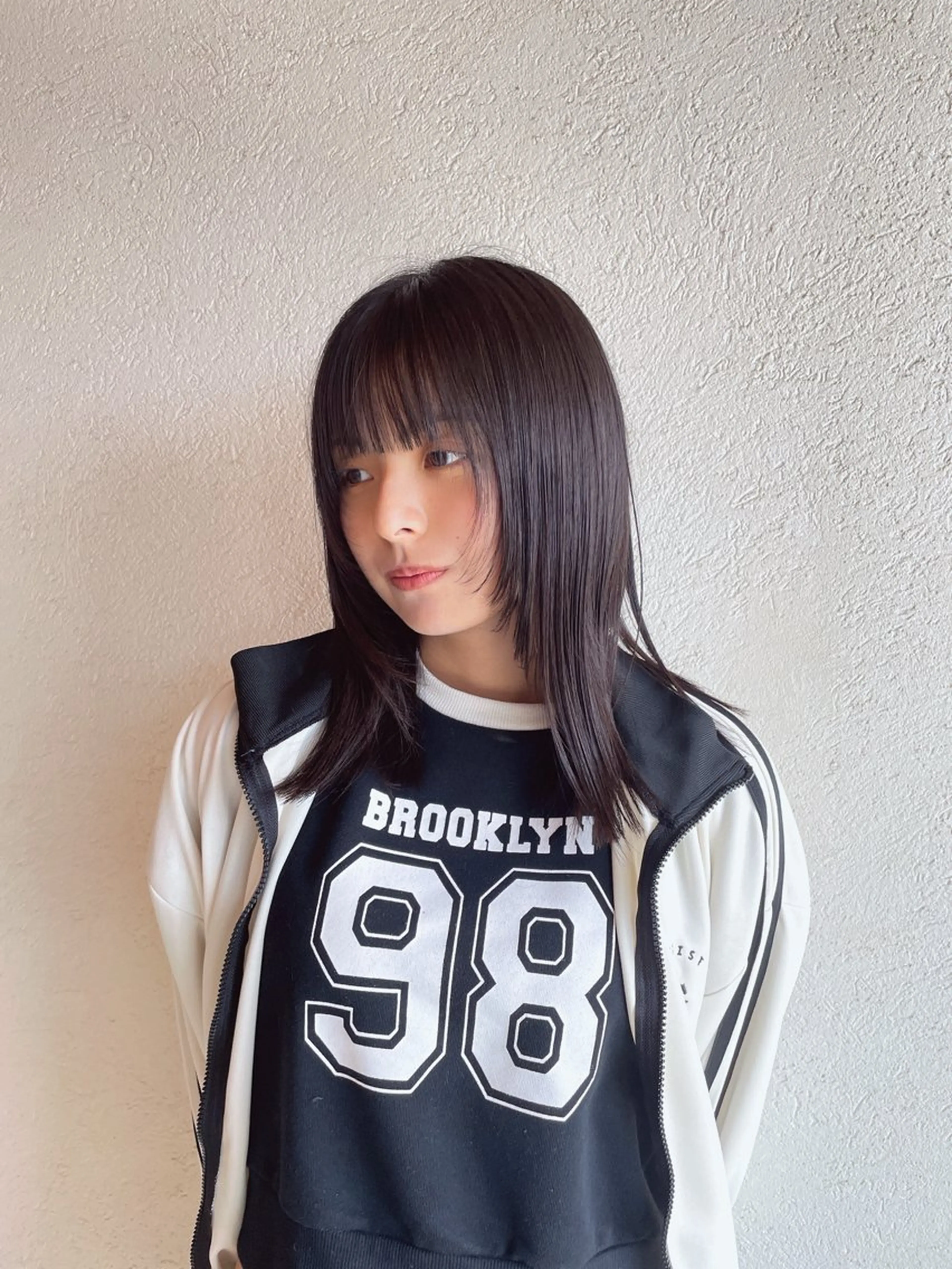 セミロング レイヤーカット 古田 捷人のヘアスタイル