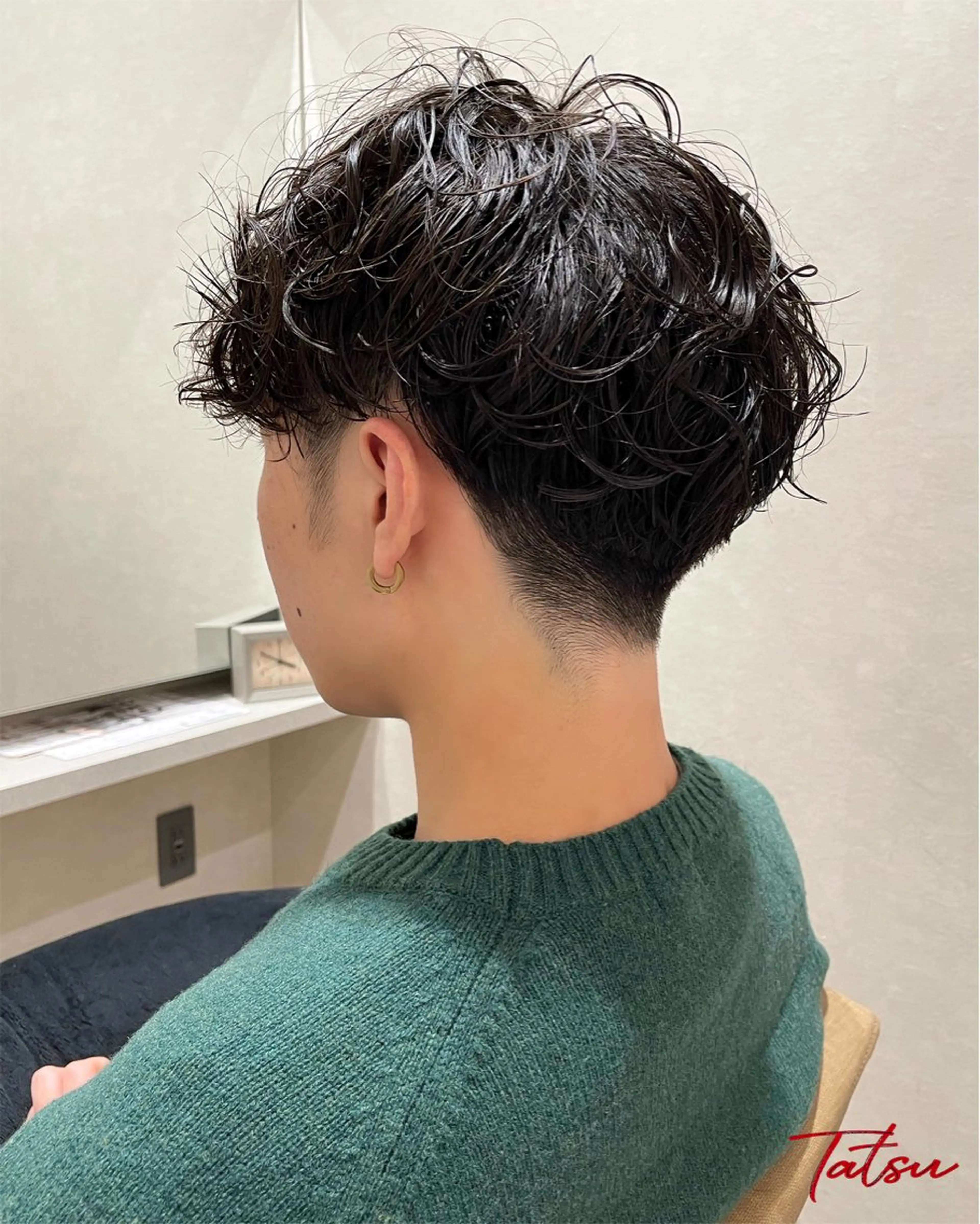 ショート メンズ カット Tatsu/newi 大分 ハイトーンのヘアスタイル