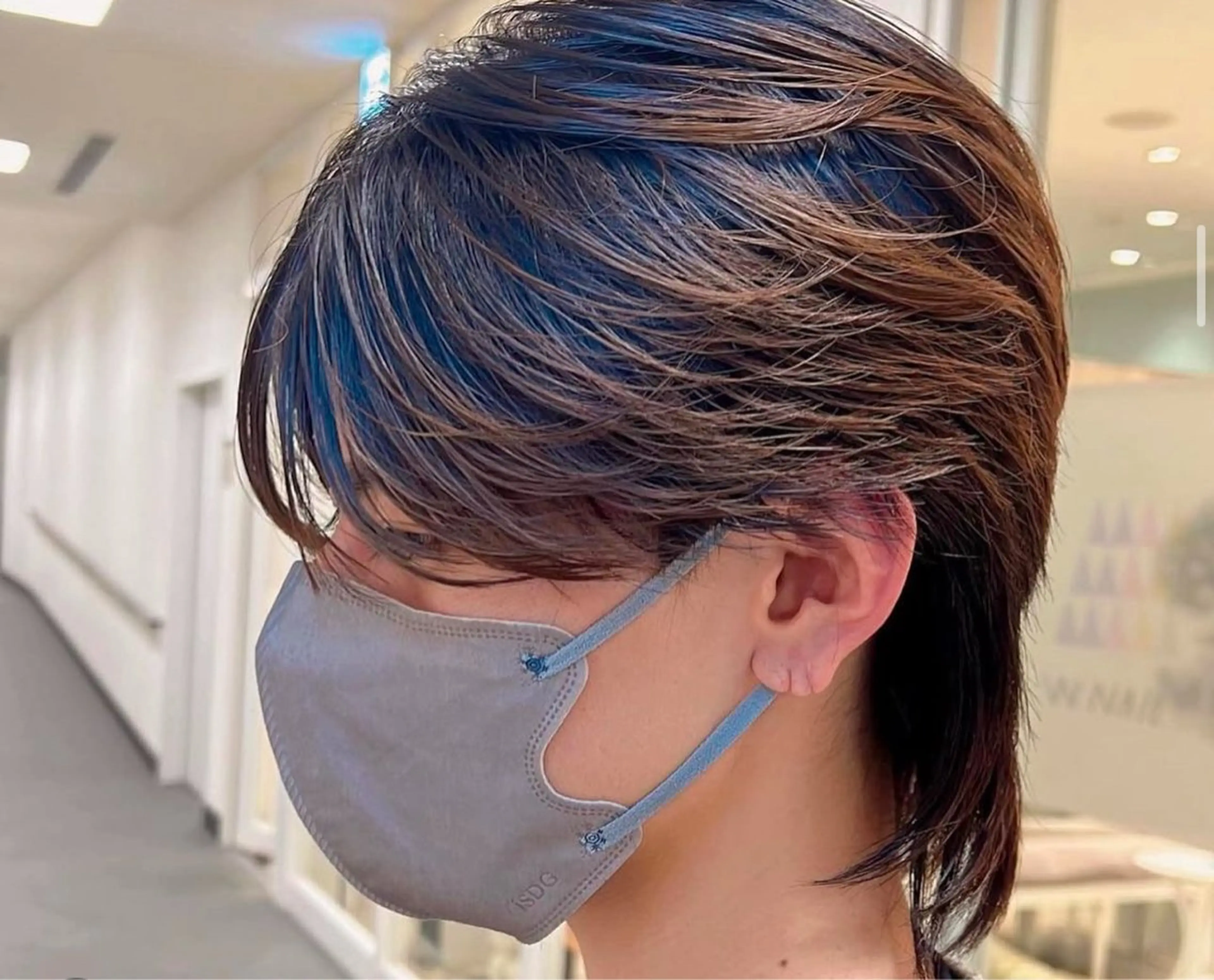 メンズ ヘアカラー 🚨メンズ曲がる 縮毛矯正りおん🚨のヘアスタイル