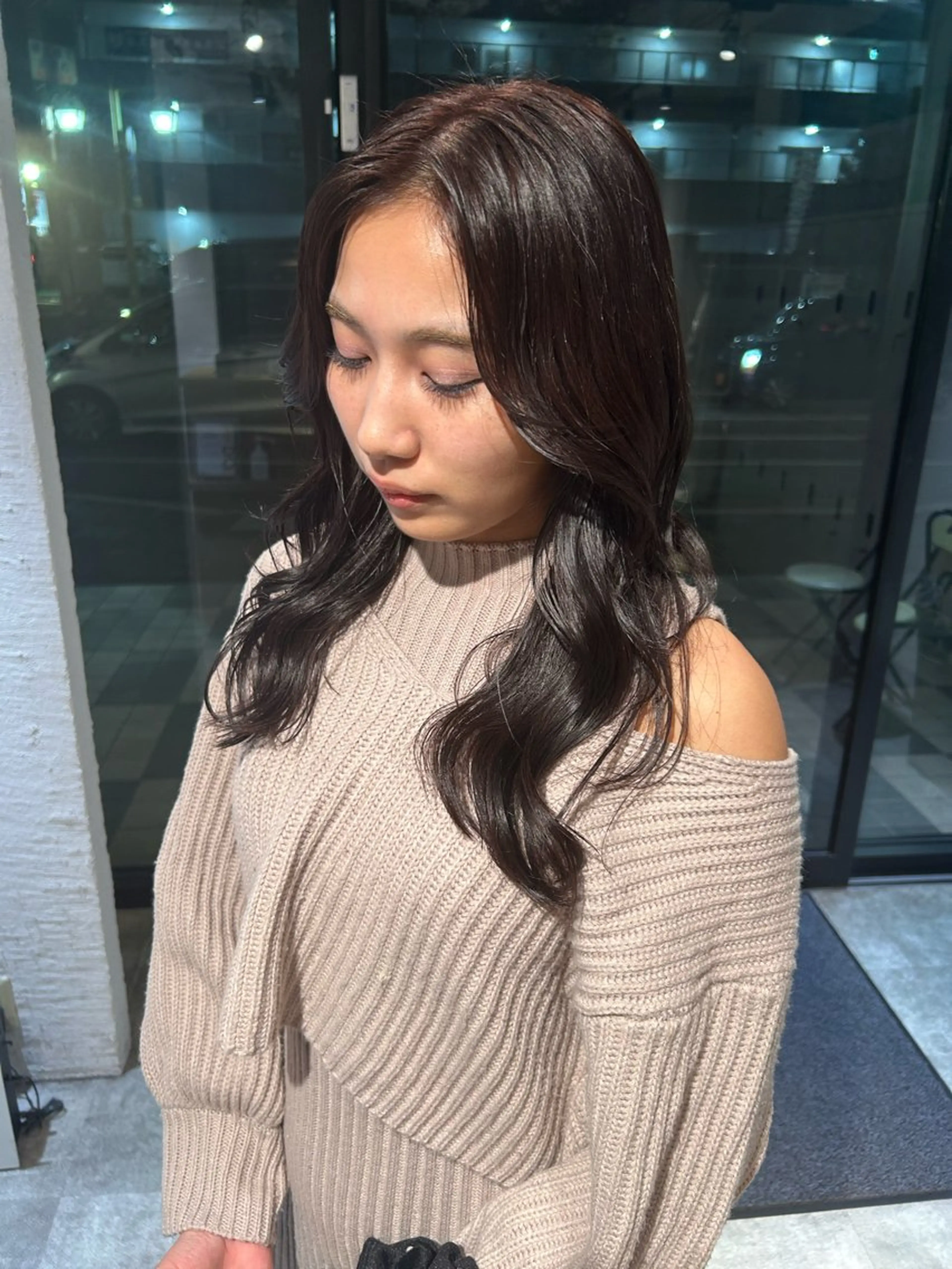 セミロング 髪質改善/艶感カラー 中村吉平のヘアスタイル