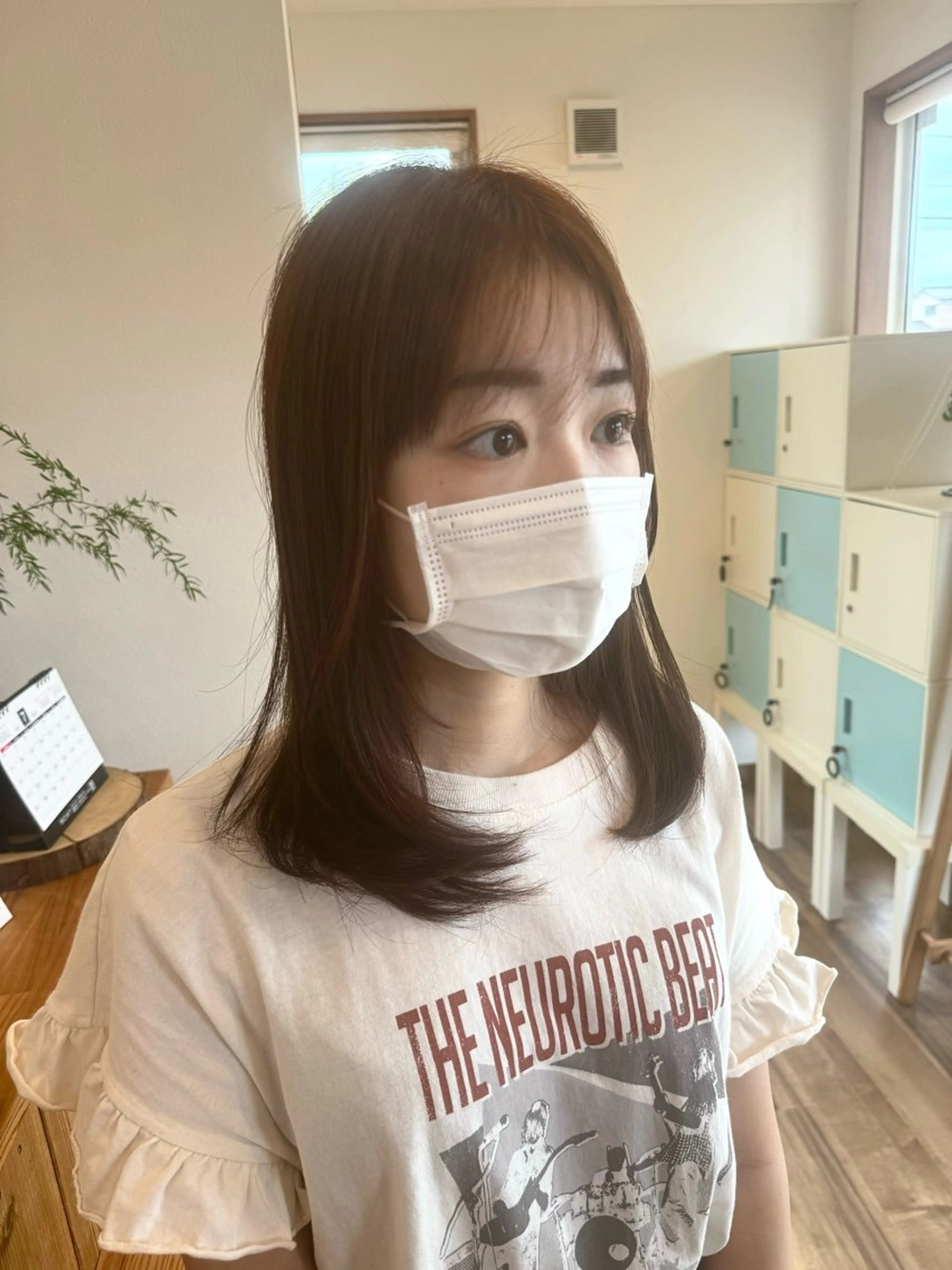 ミディアム カット ヘアカラー トリートメント hair salon rita 野々市所属・中野 幹也のヘアスタイル