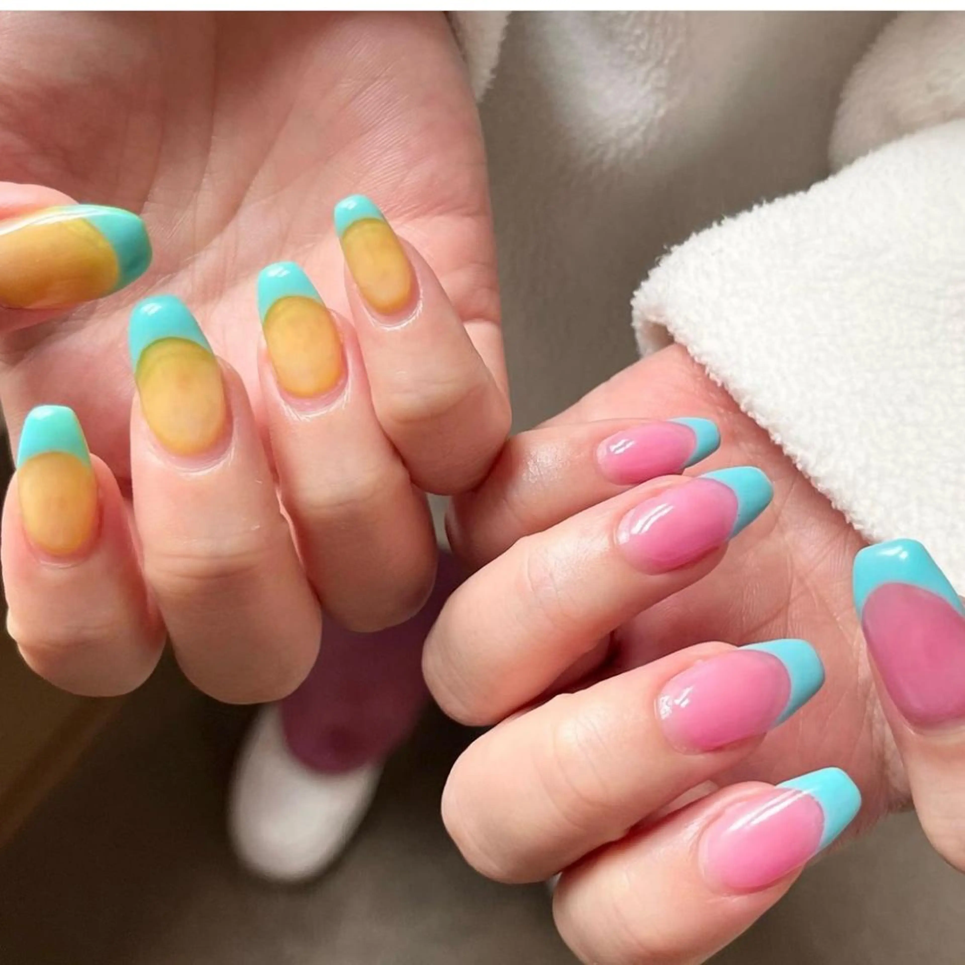 ネイル フレンチネイル nail studio namm.所属・namm.🍒✨ Fuka🧡のネイルデザイン