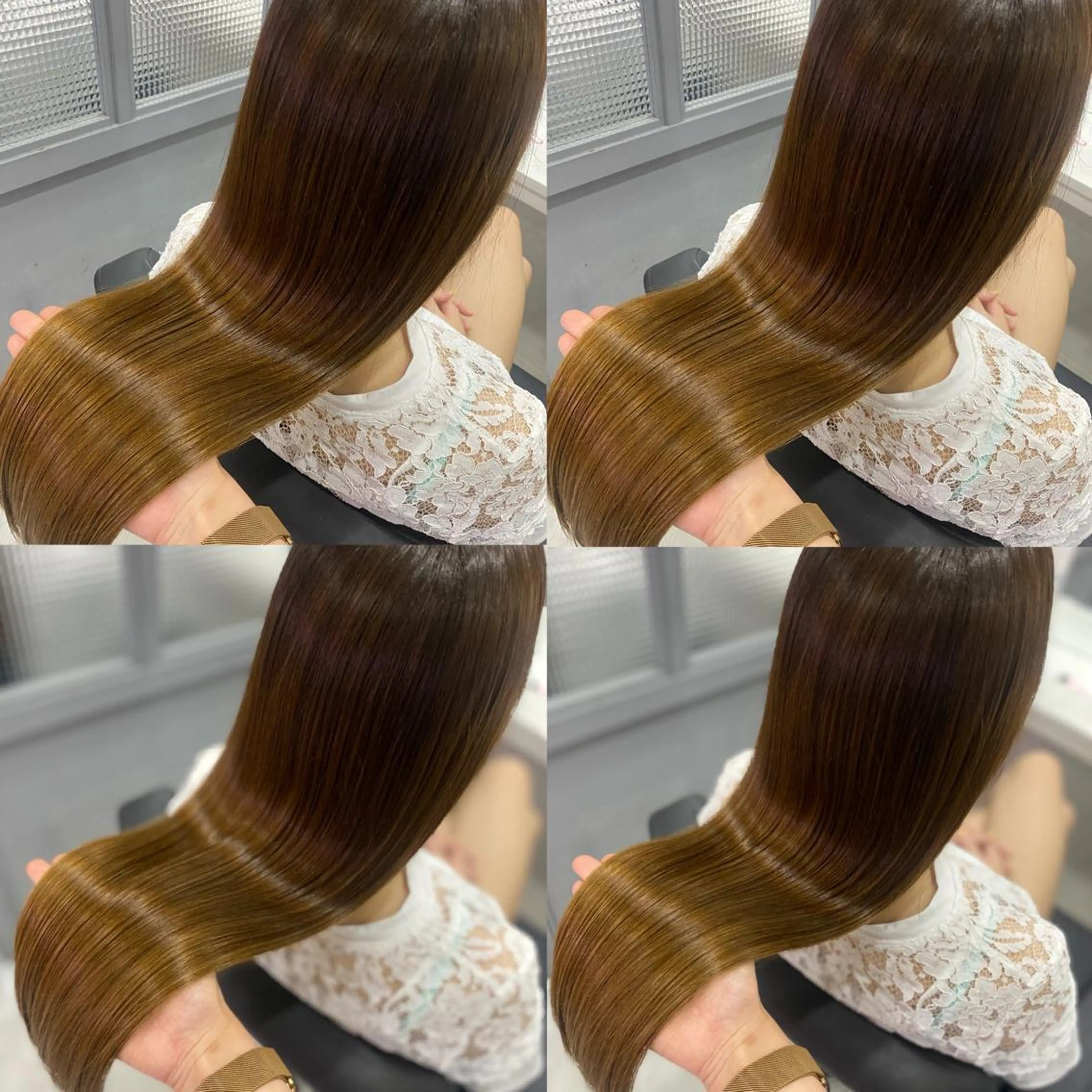 ロング カラー トリートメント 髪質改善×矯正🫧 韓国ヘアasamiのヘアスタイル