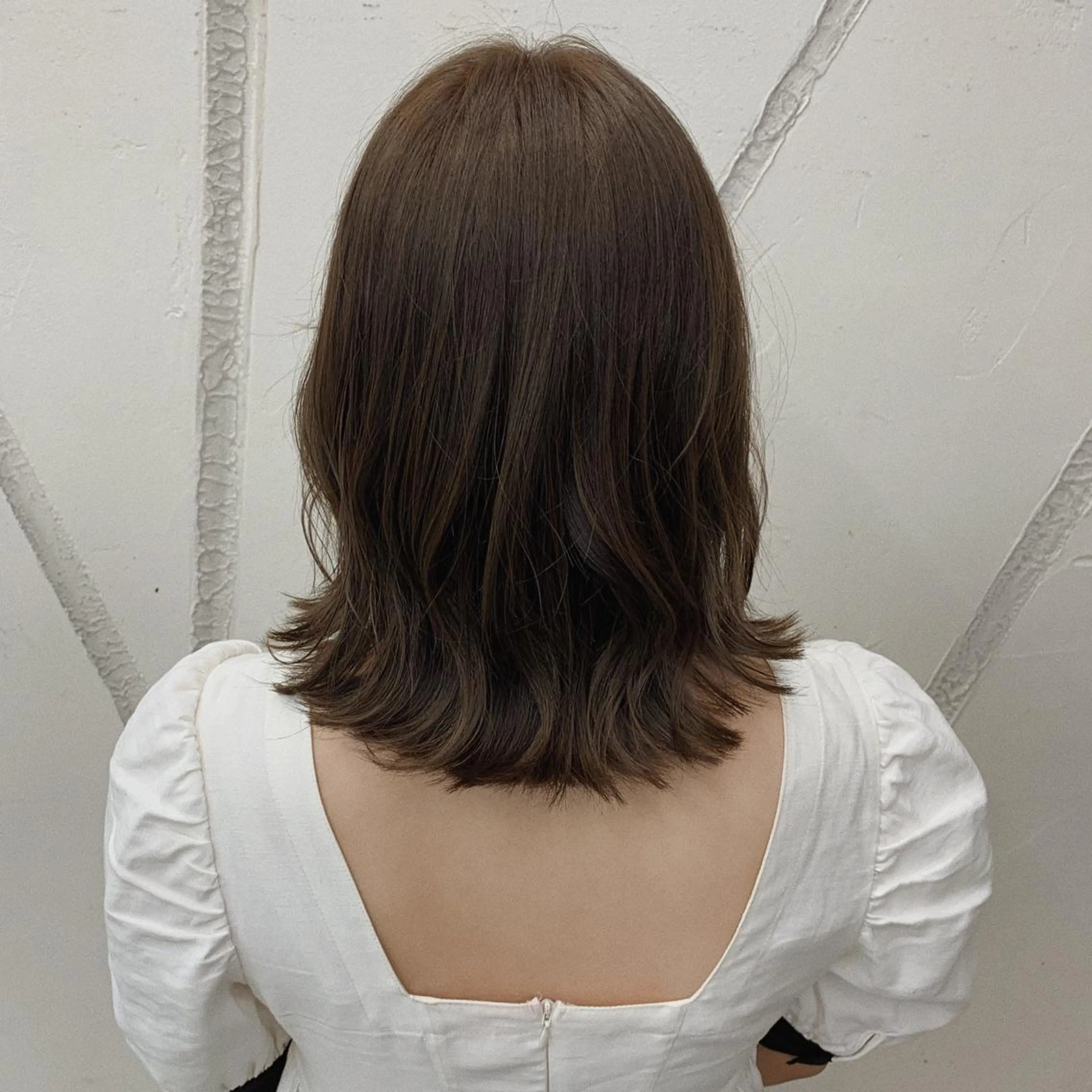 ミディアム アッシュ MUKU所属・fuka モデル募集のヘアスタイル