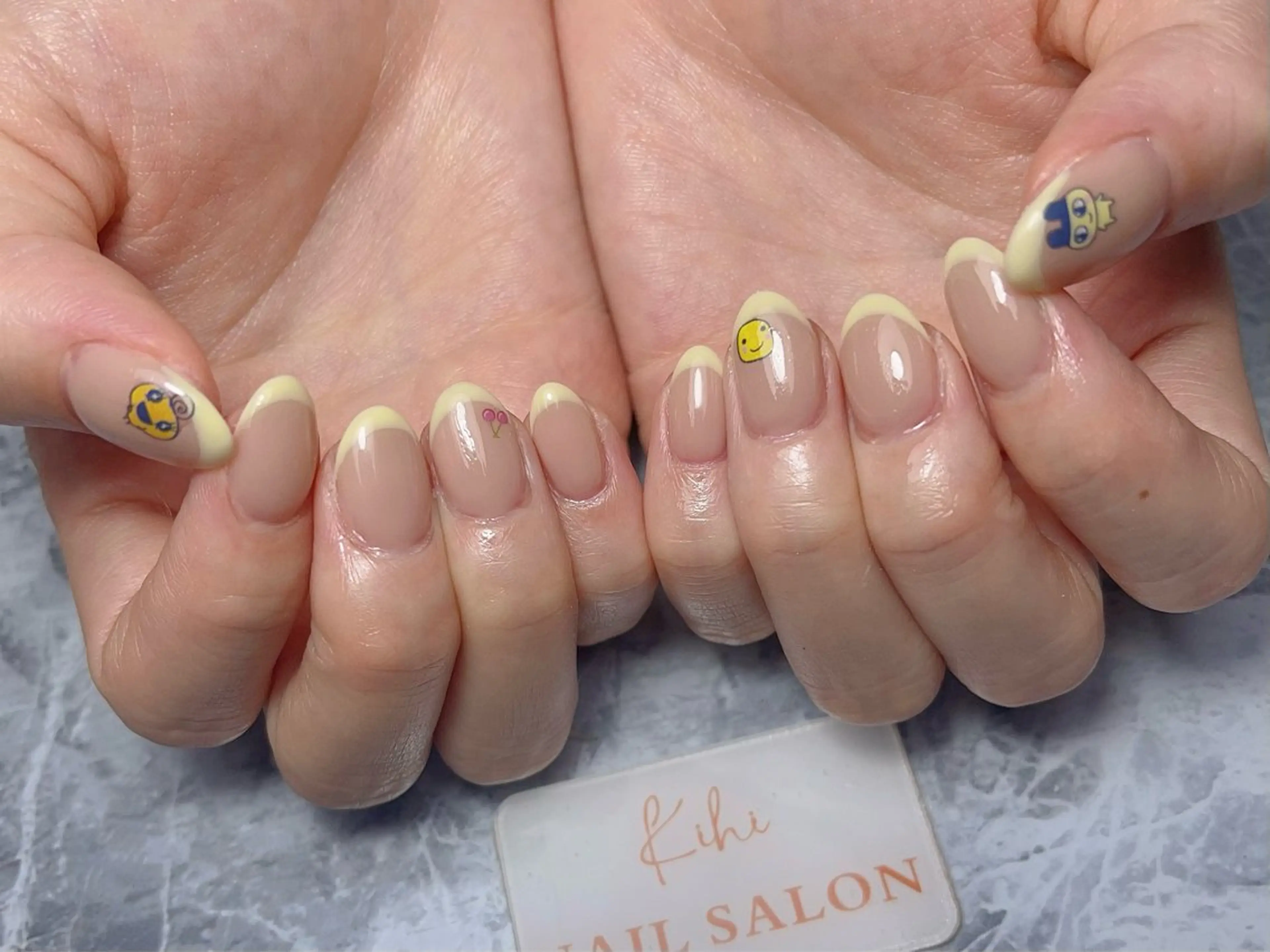 ネイル アートネイル フレンチネイル ジェルネイル グラデーション 韓国ネイル ハンドネイル Nail Salon Kihi さくらのネイルデザイン