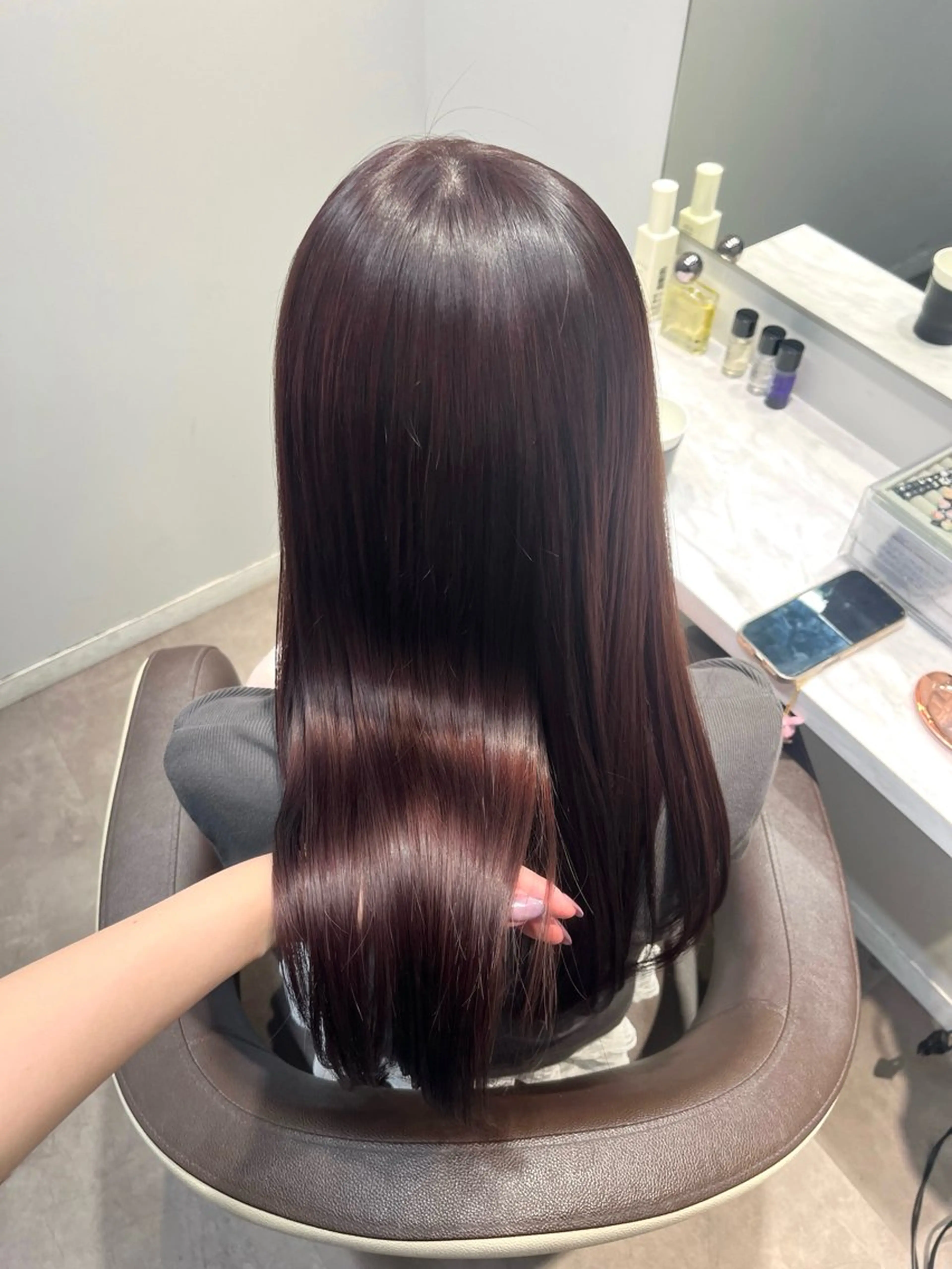 ロング カット ヘアカラー ayane 🩵のヘアスタイル