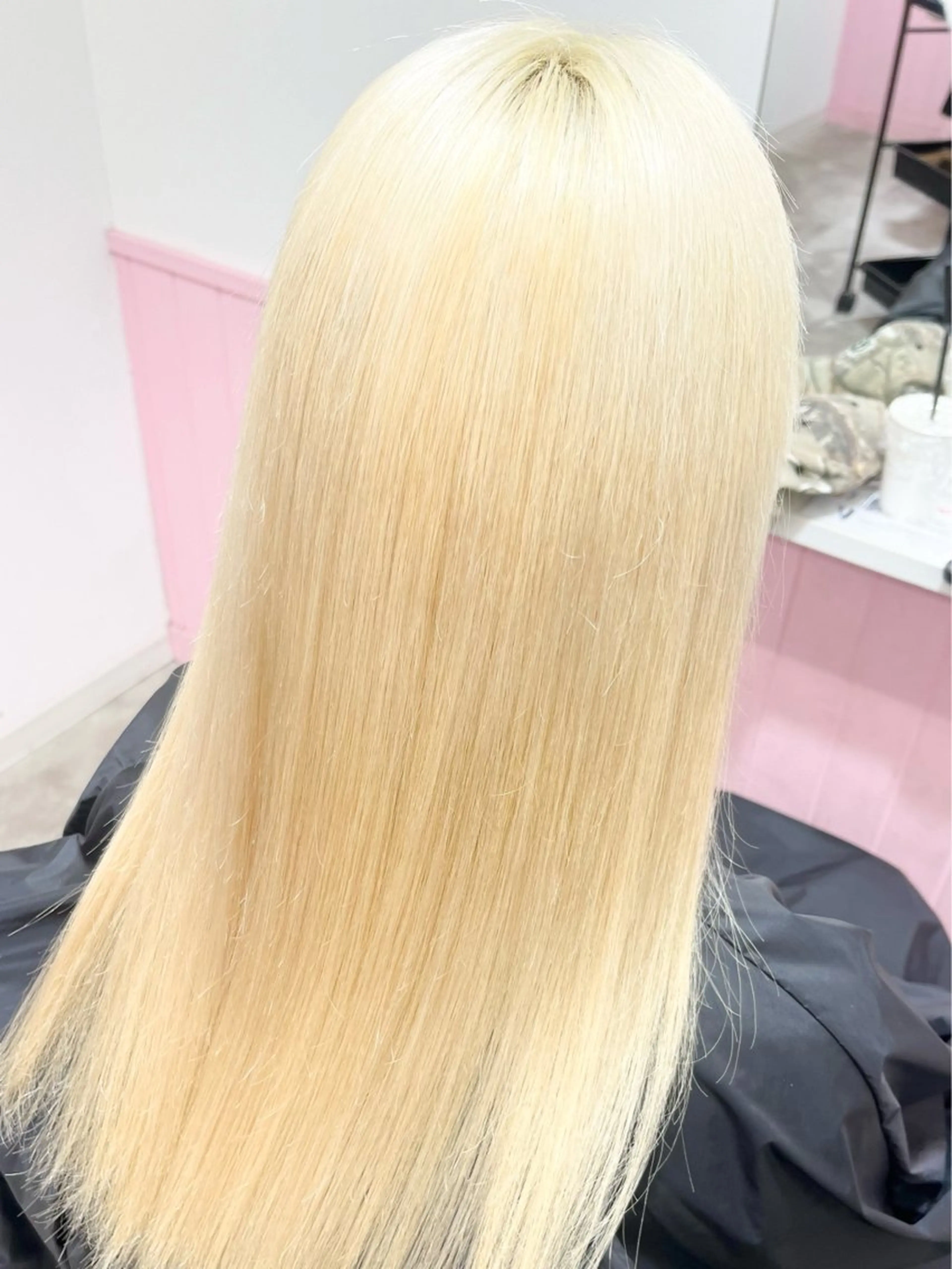 カラー ヘアアレンジ ブロンド ハイトーンカラー ヘアカラー トリートメント 艶髪ハイトーン/ ブロンド/Nagiのヘアスタイル