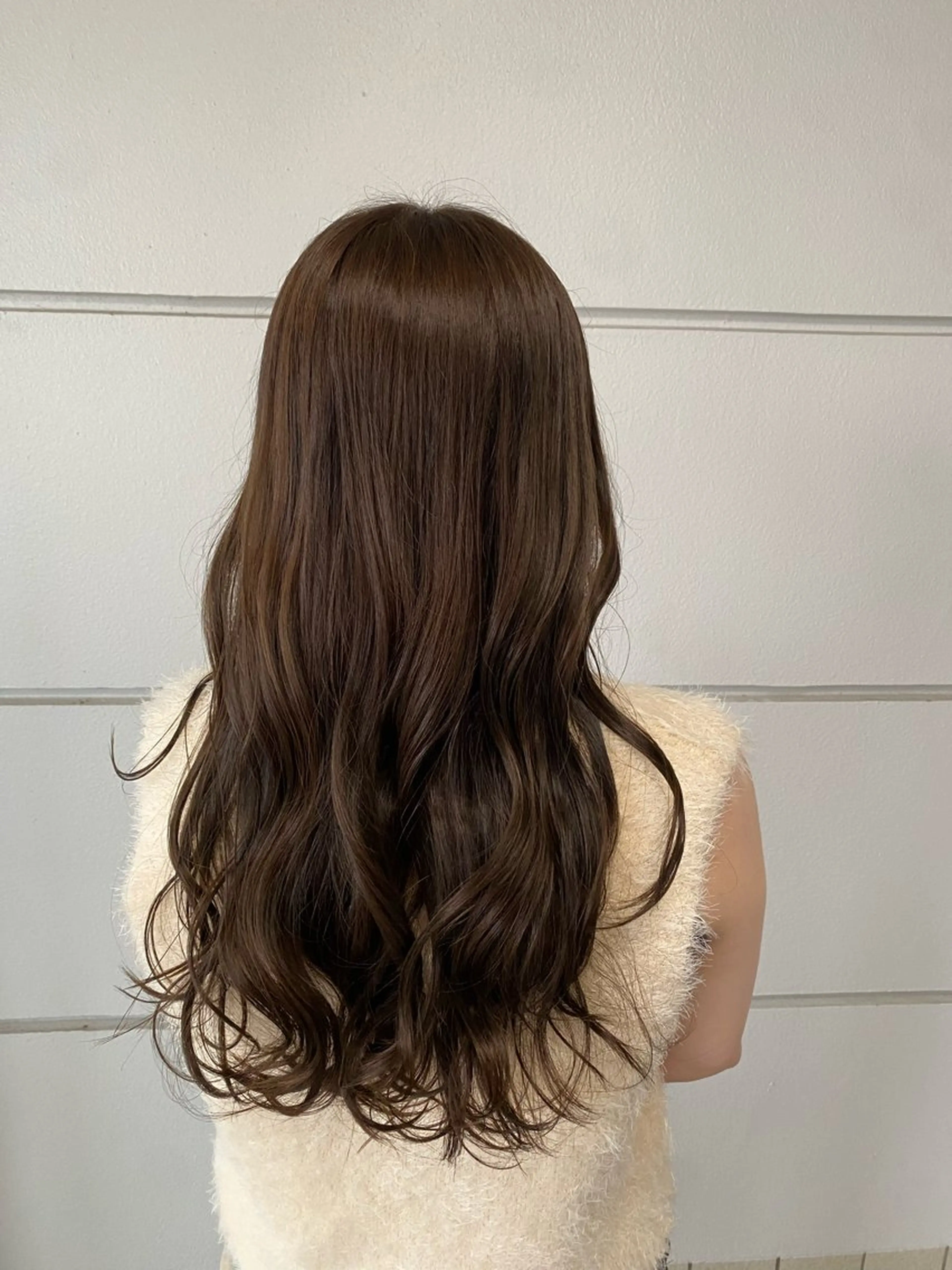 ロング カラー ブラウンカラー チョコレートブラウン カット ヘアカラー トリートメント 髪質改善特化🥣🫧 天神美容室のヘアスタイル