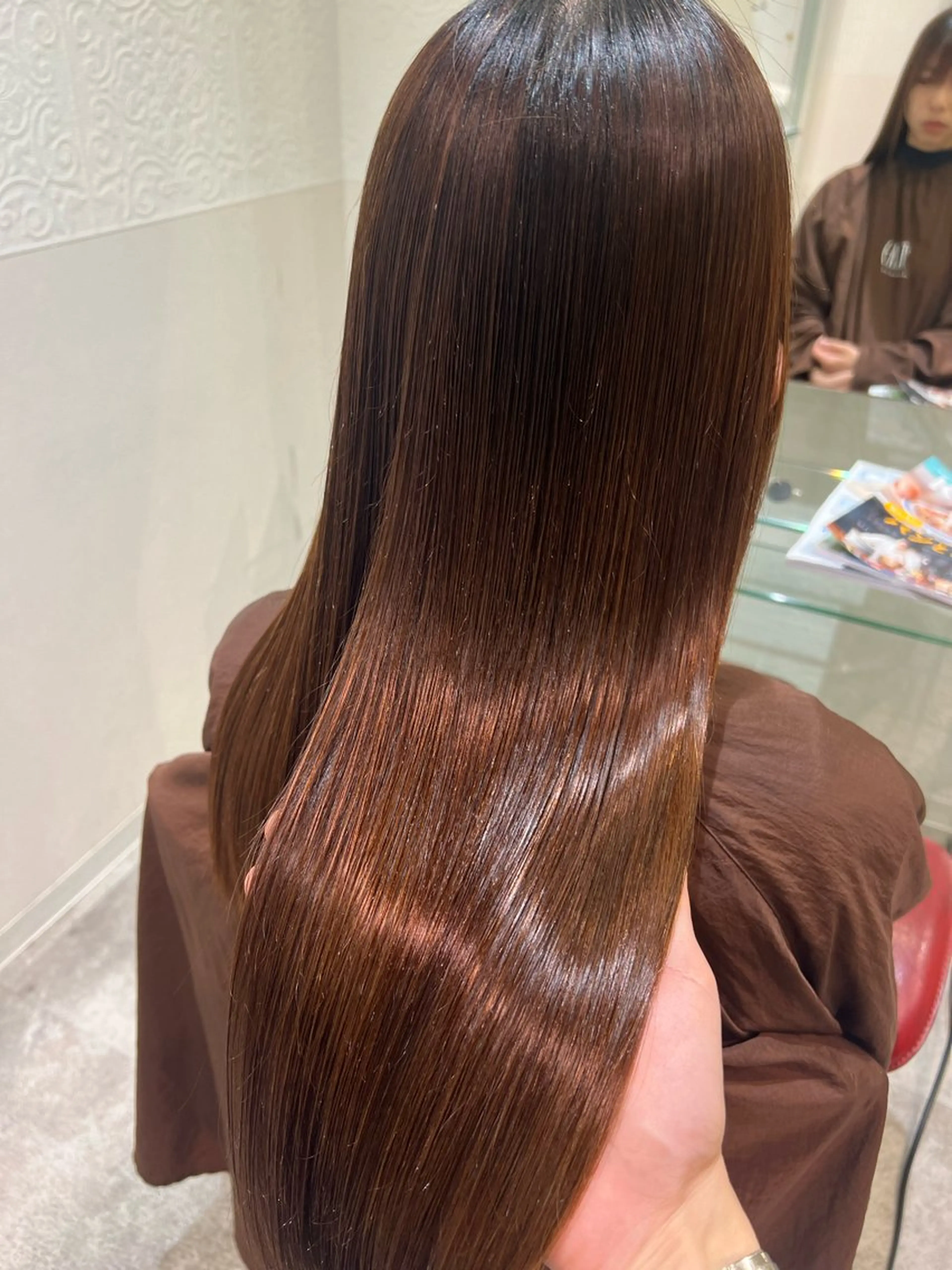 ロング カット 縮毛矯正 美髪／透明感カラー 名古屋・栄・矢場町のヘアスタイル