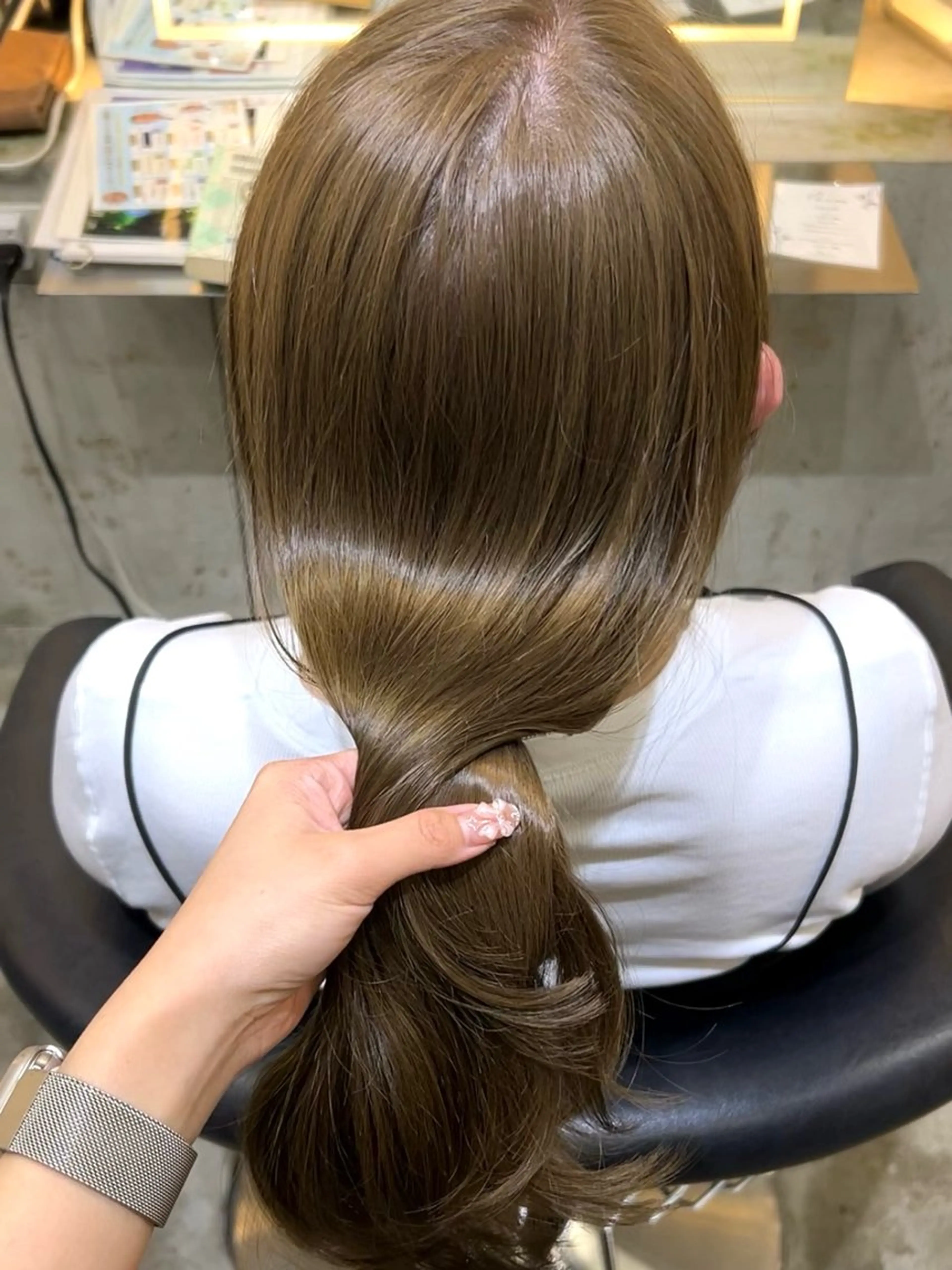 💌8/23限定💌今より髪色を明るくしたい方！ワンカラー➕ダメージ補修3step treatment🫧の写真