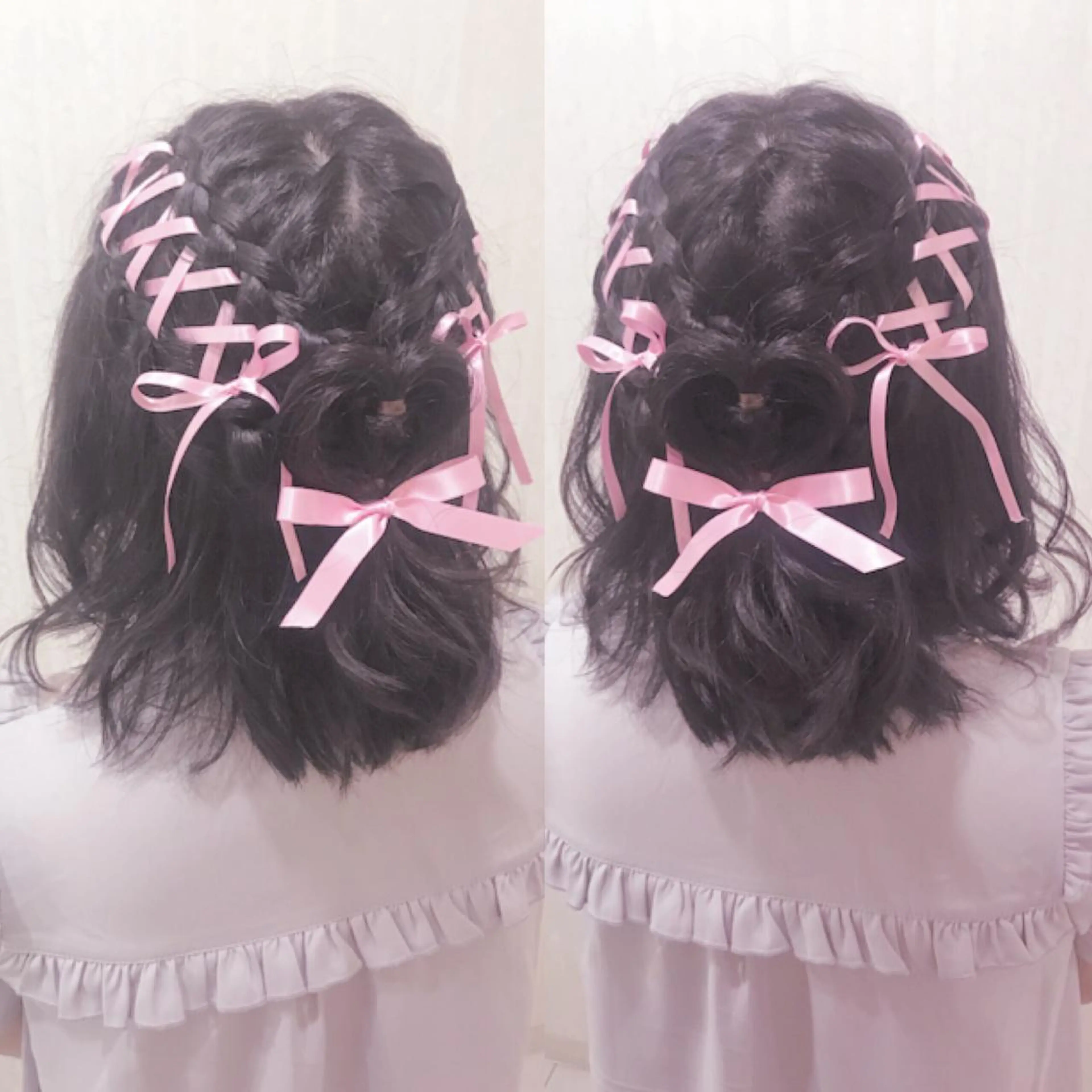 ミディアム ヘアアレンジ ヘアセット Aries🫧 missa𓂃🤍のヘアスタイル