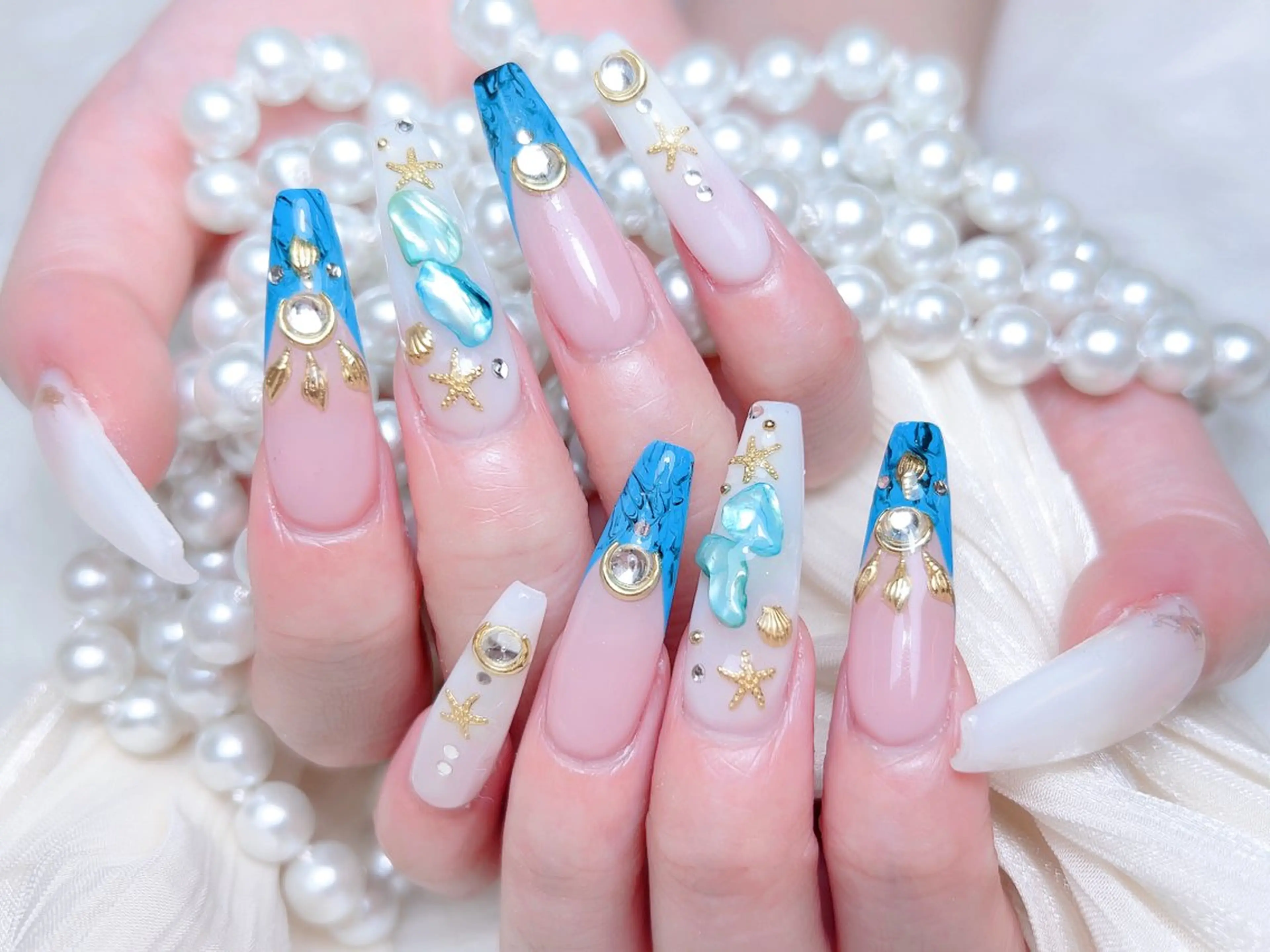 ネイル ハンドネイル M🌷nail 長さだし専門店のネイルデザイン