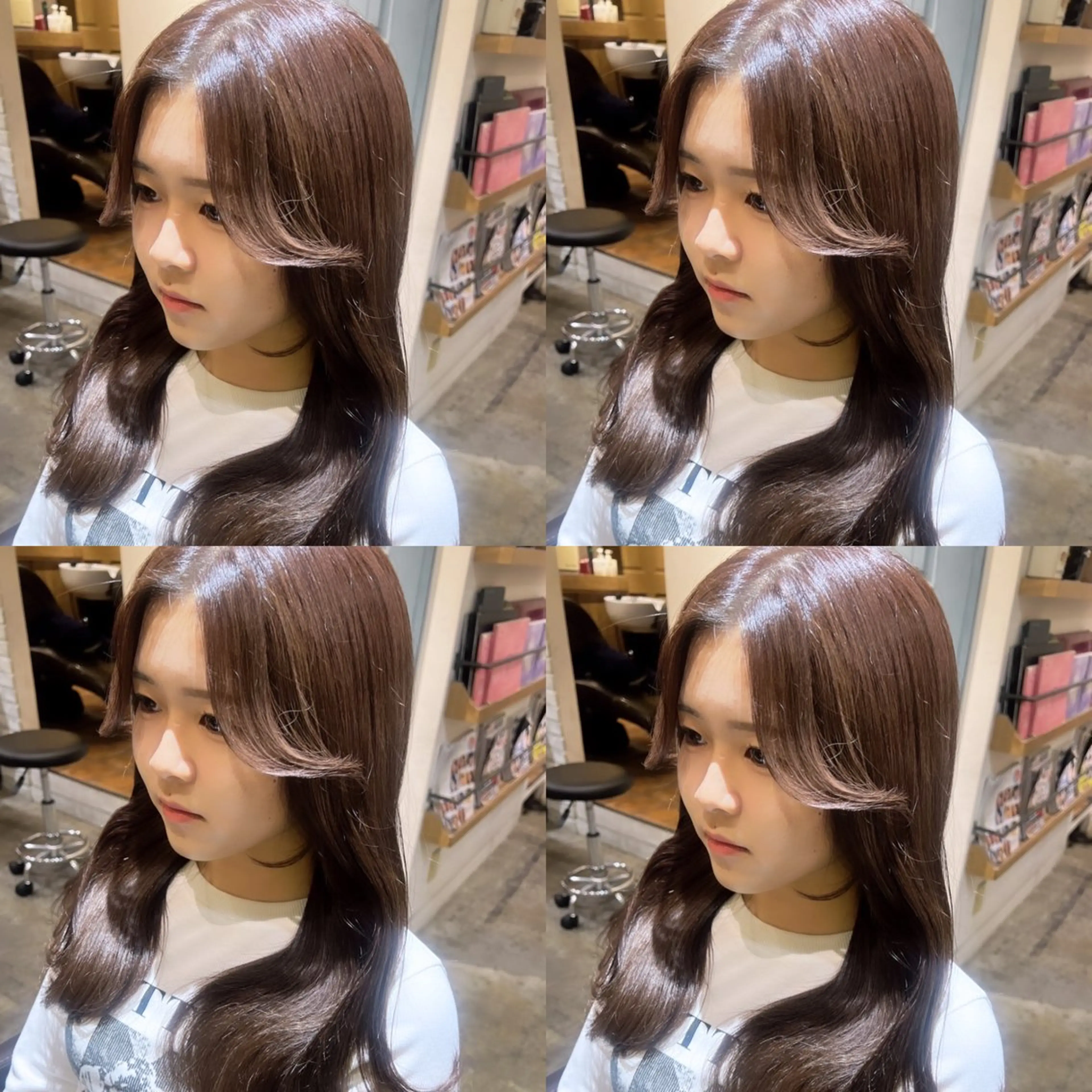 セミロング カラー カット ヘアカラー トリートメント レイヤー×髪質改善 店長安藤光司🇰🇷のヘアスタイル