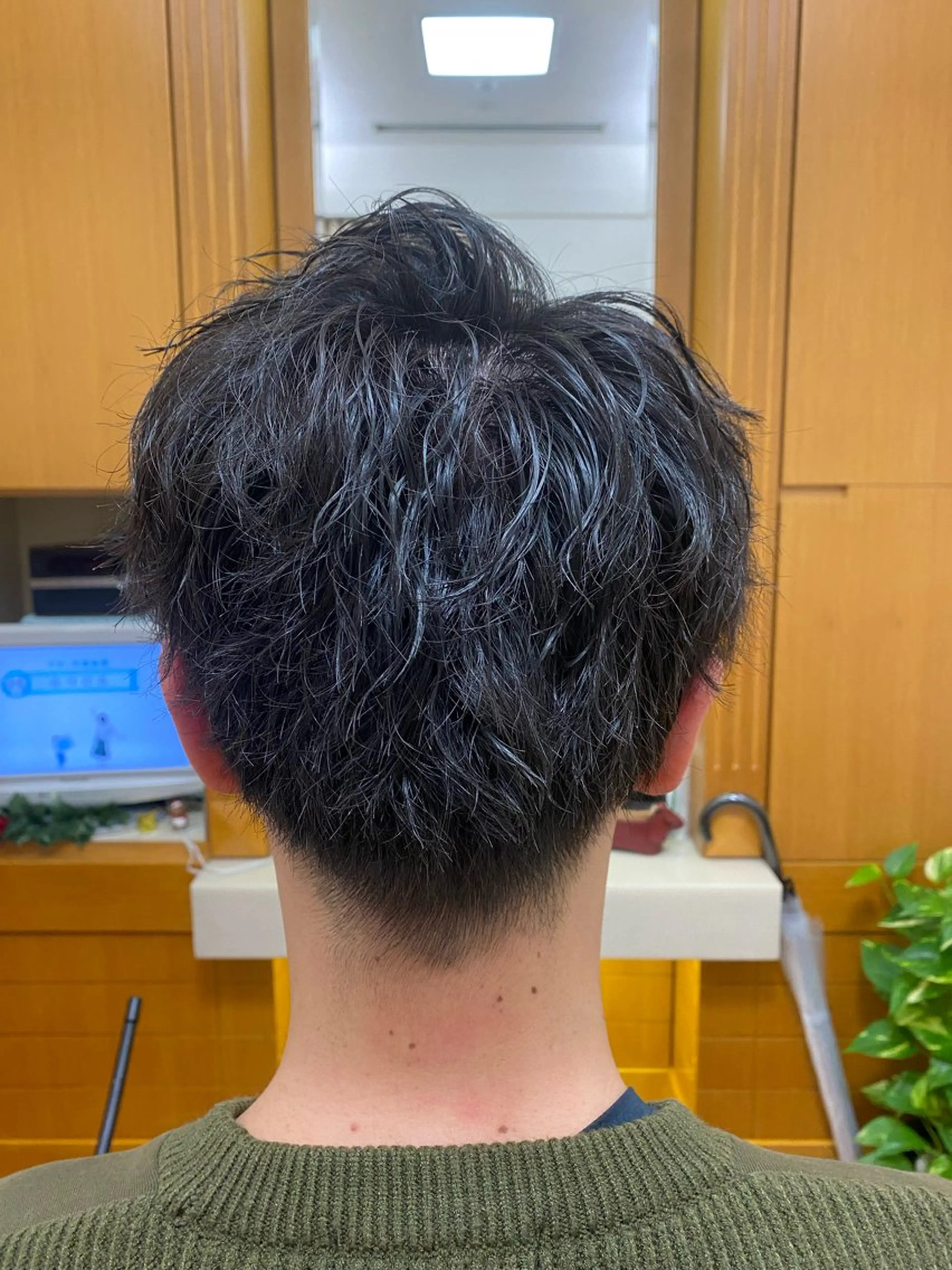 ショート パーマ メンズ パーマ ヘアースタジオ　マタハリ　パギ所属・大野スタイリスト 森　敦生のヘアスタイル