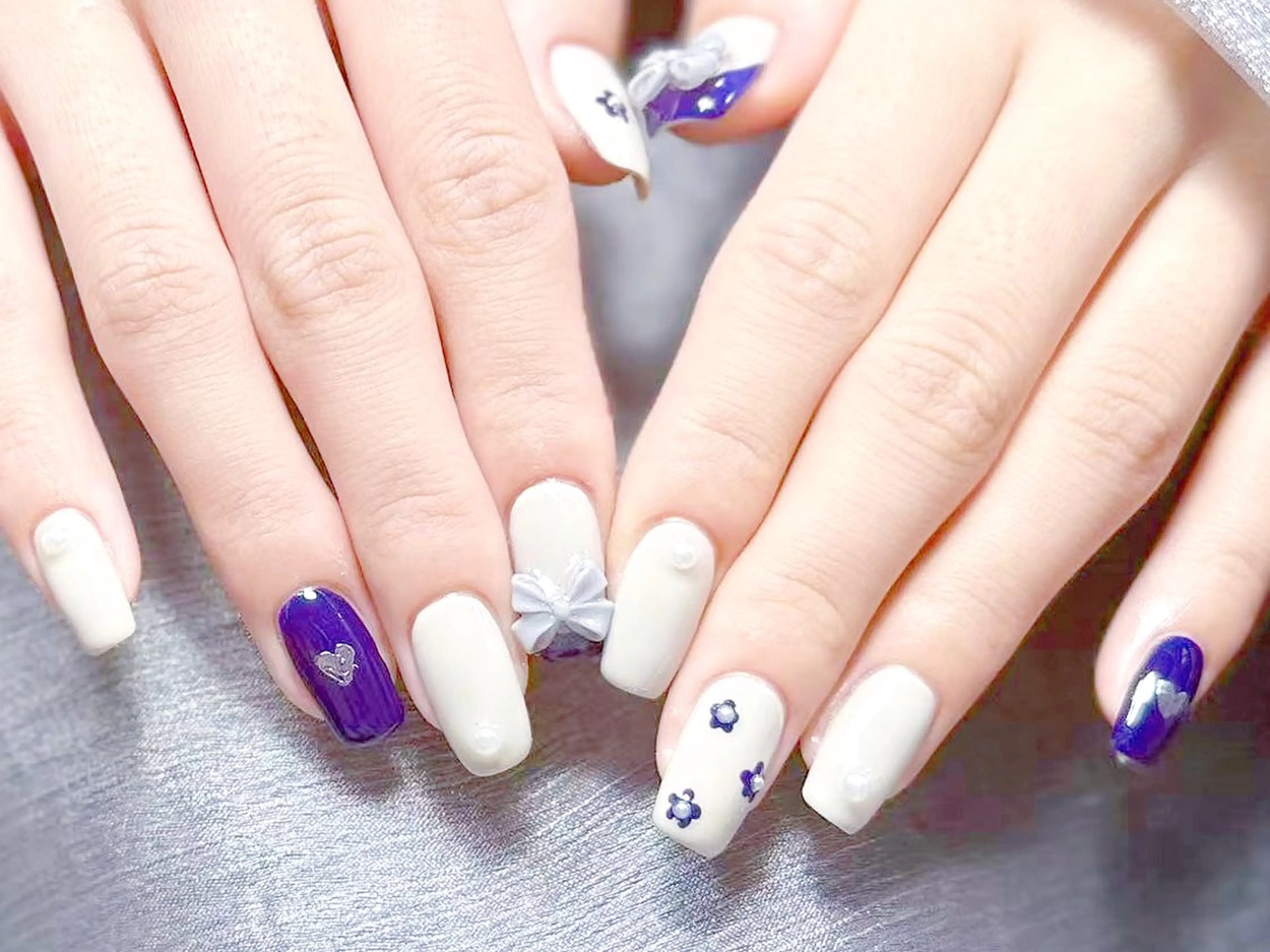 ネイル 長さ出し フレンチネイル グラデーション マグネットネイル マグネットフレンチ ハンドネイル ハンドケア ⭐️Dreamy Nail⭐️のネイルデザイン