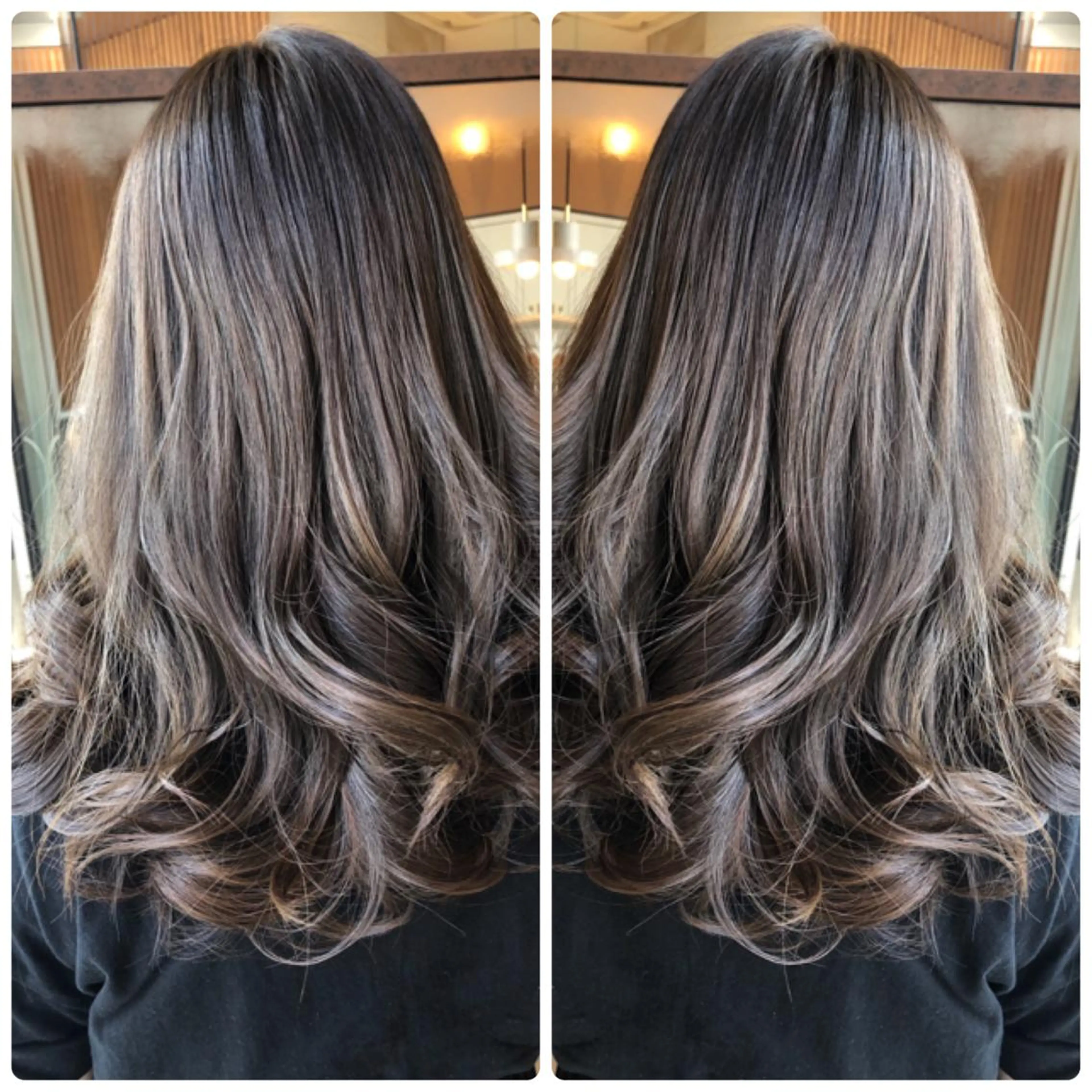 セミロング カラー アッシュ ハイライトカラー ハイライト ヘアカラー トリートメント 小山内 龍一郎 店長のヘアスタイル